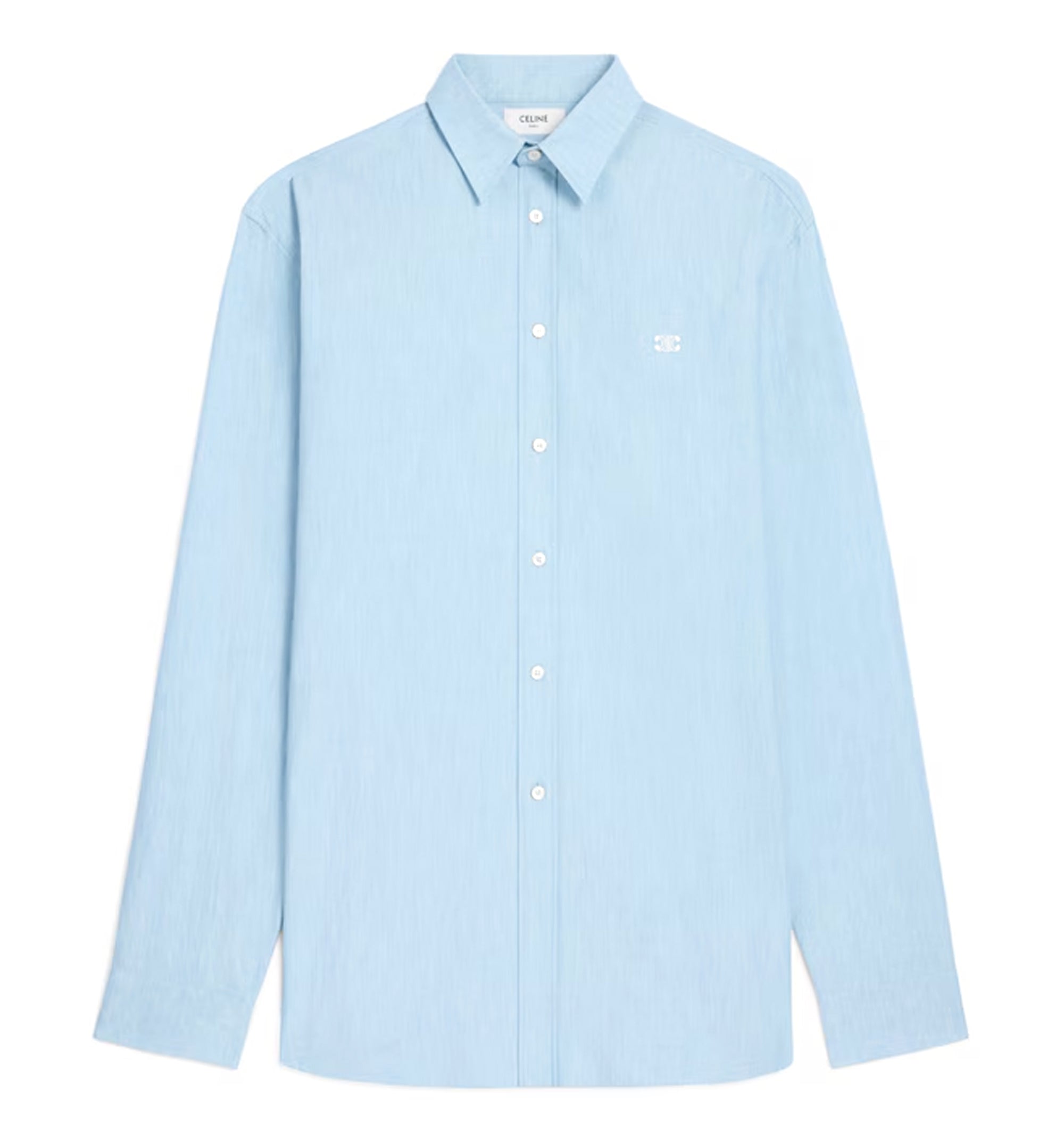 Relaxed Shirt In Chambray Cotton - Blue Jean