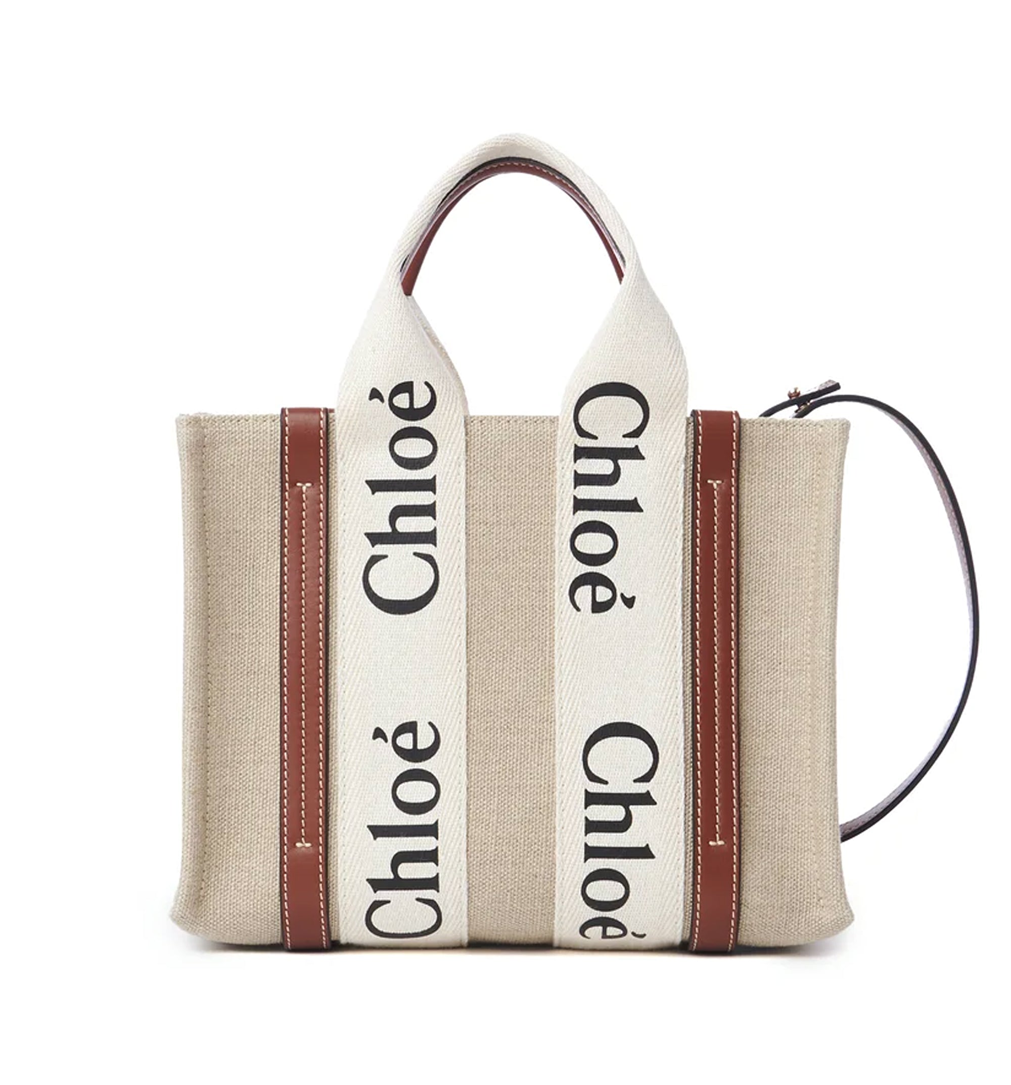 Small Woody Tote Bag In Linen
