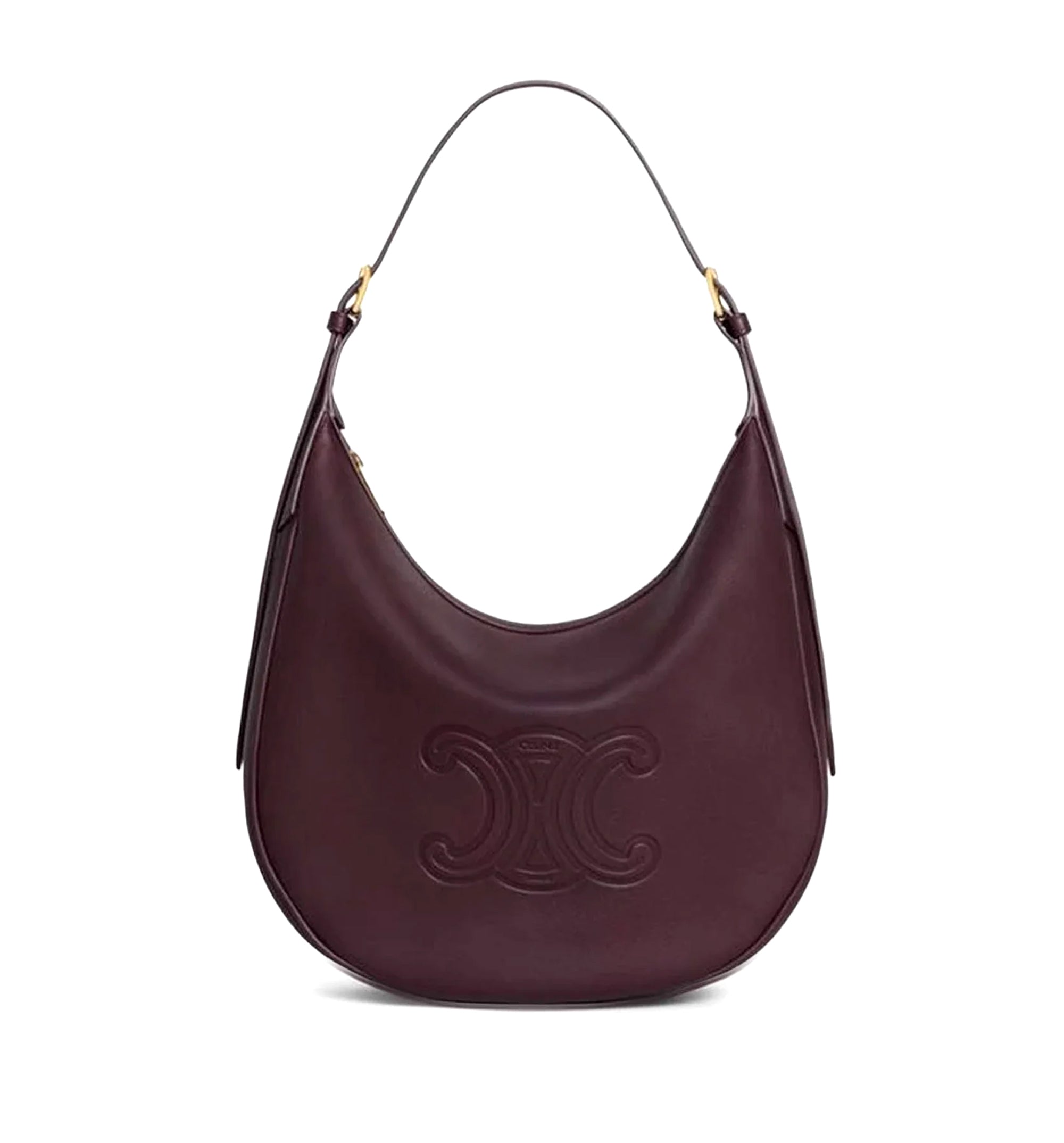 Medium Heloise Bag in Supple Calfskin - Deep Burgundy