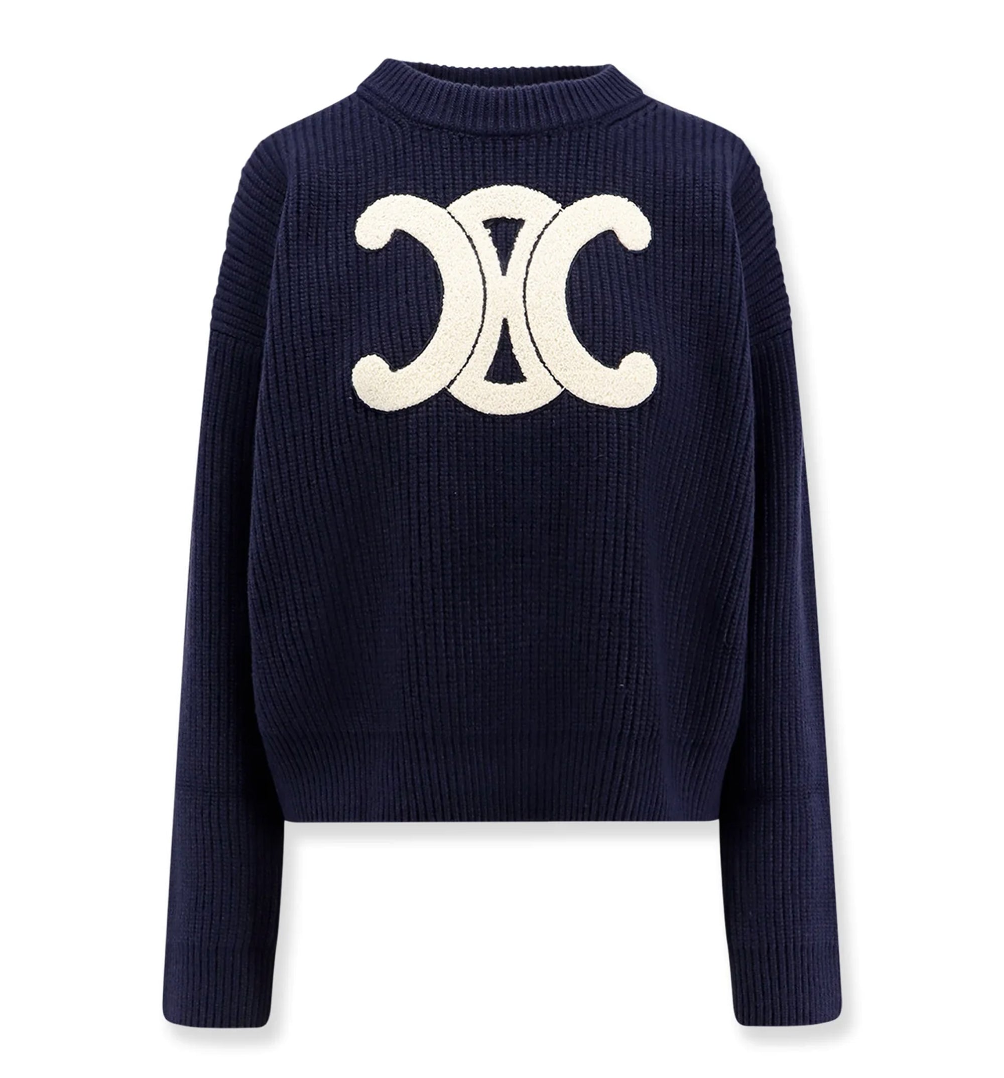 Triomphe Knit Sweater in Wool and Cashmere