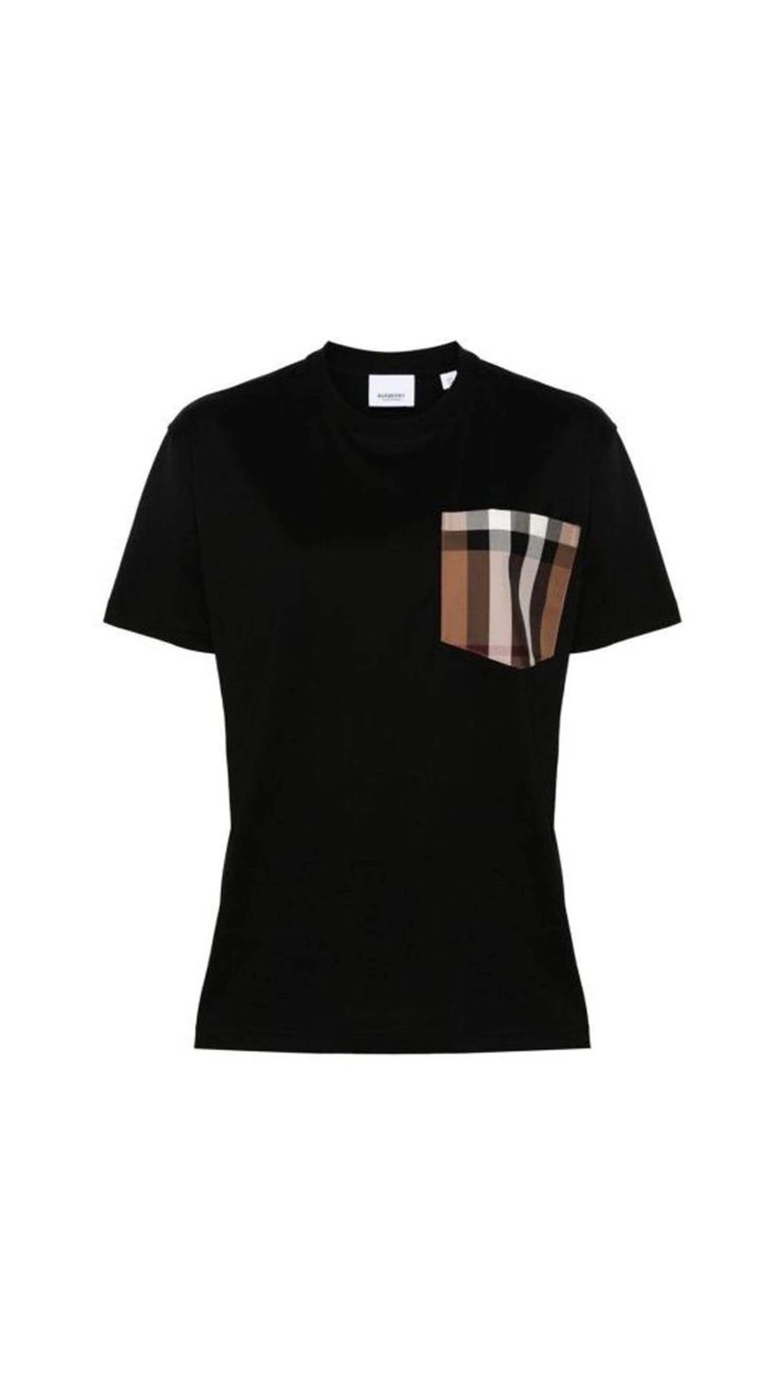 T-shirt With Pocket - Black