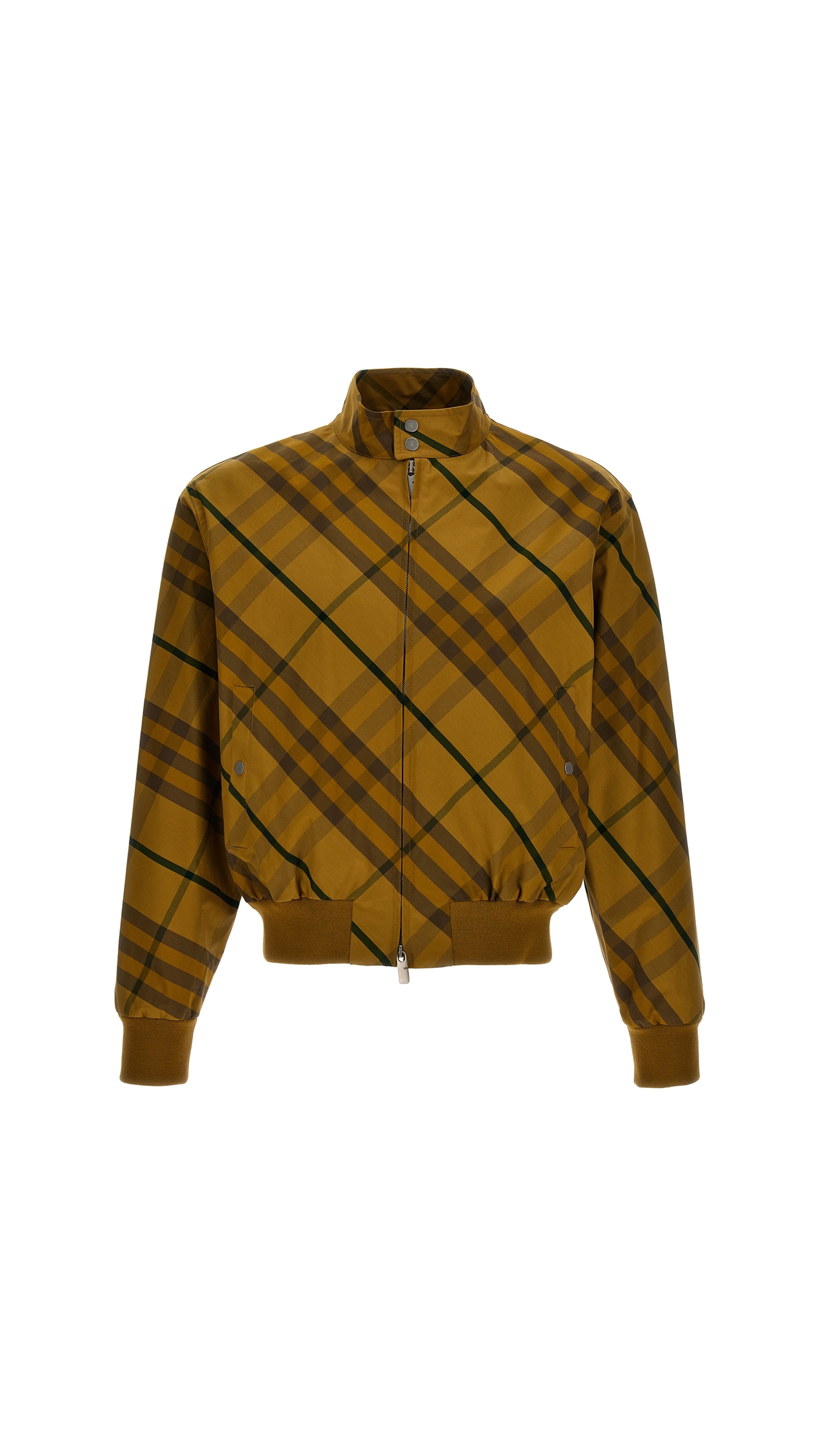 Check Print Jacket - Yellow