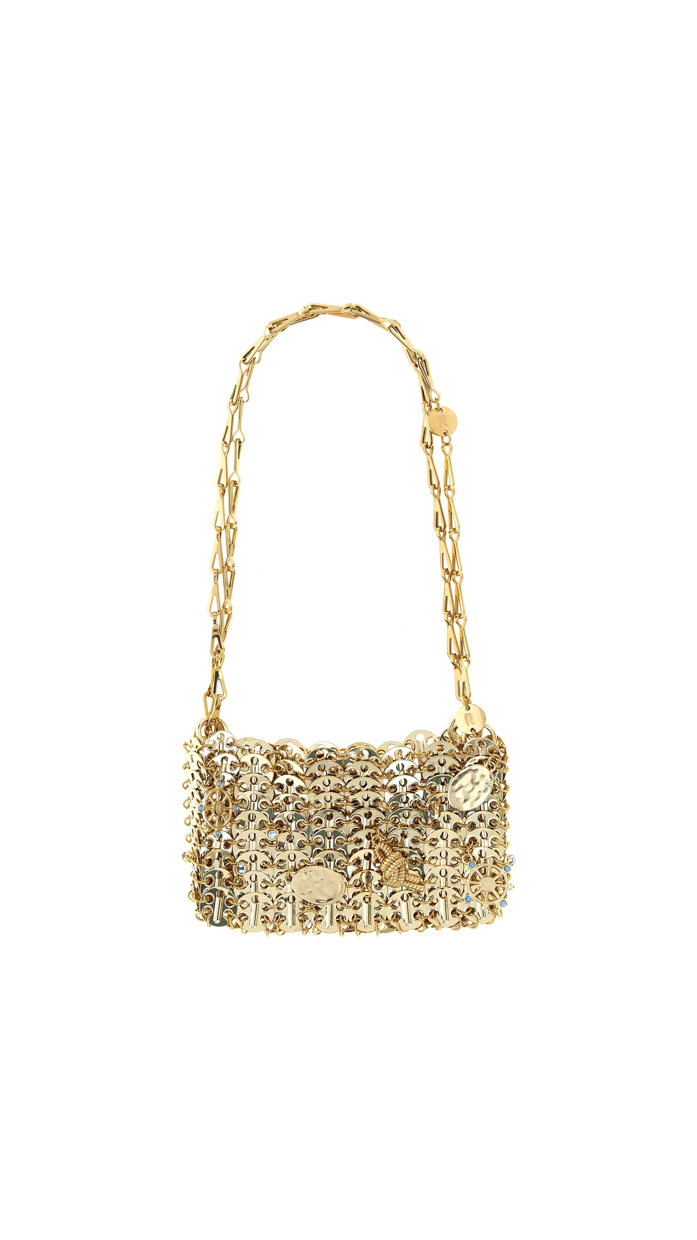 Preco Metallic Disc Shoulder Bag - Light Gold