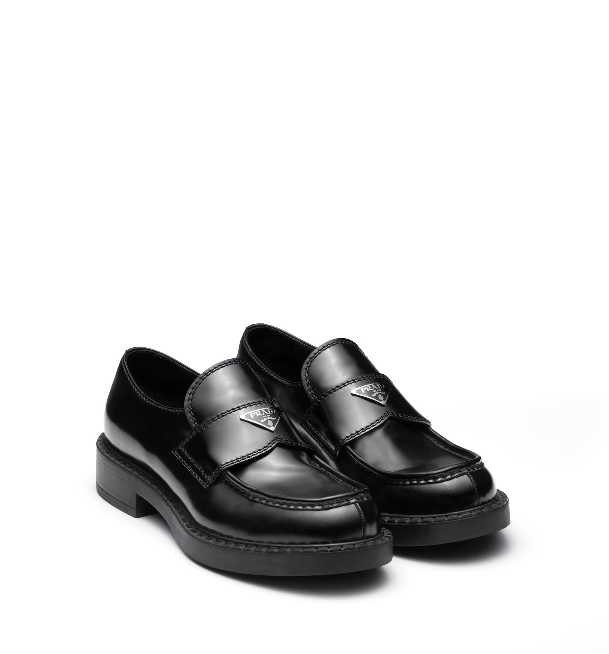 Brushed Leather Loafers