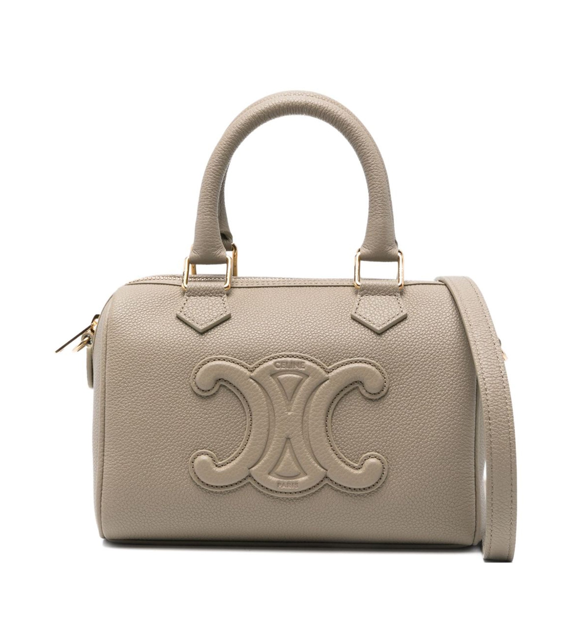 Small Boston Cuir Triomphe in Smooth Calfskin - Modern Taupe
