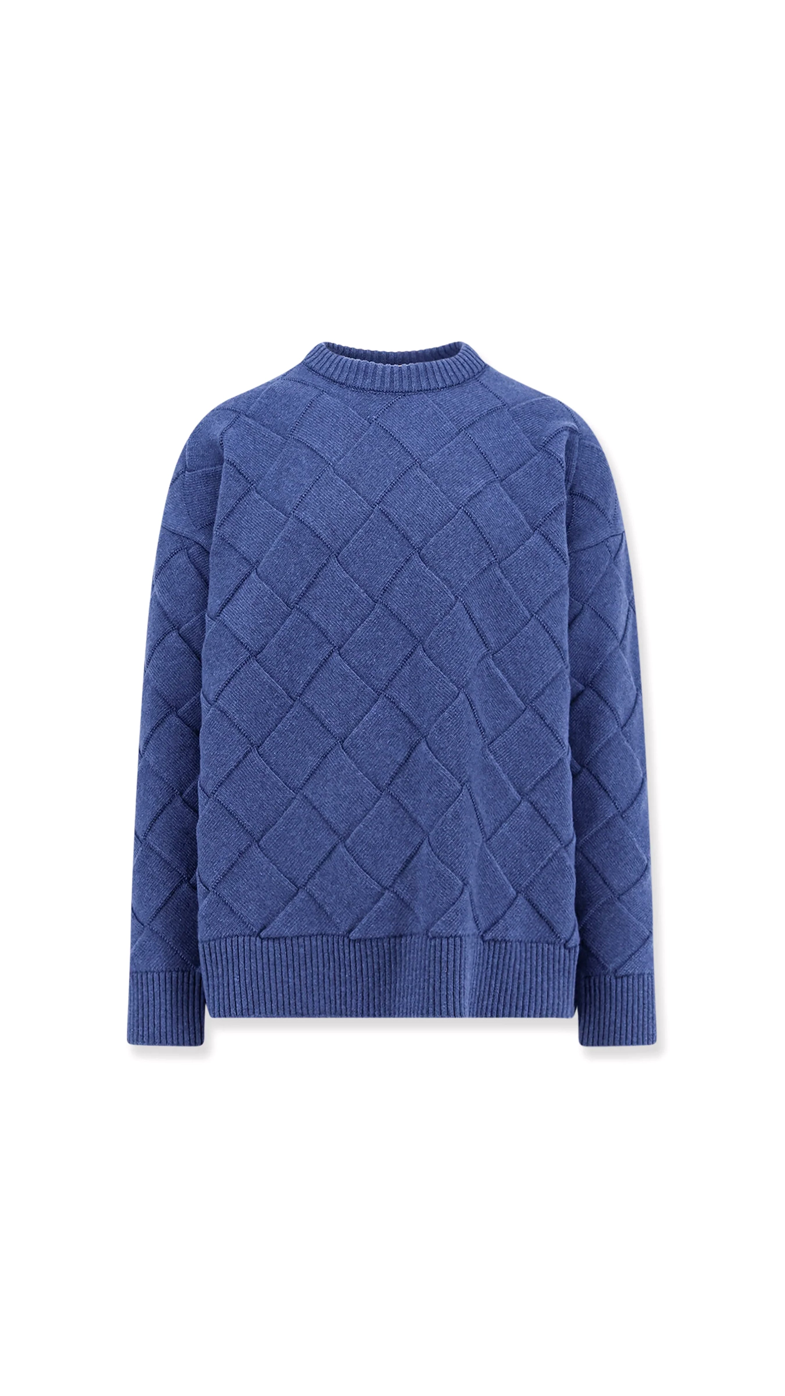 Intreccio 3d Wool Sweater - Blue