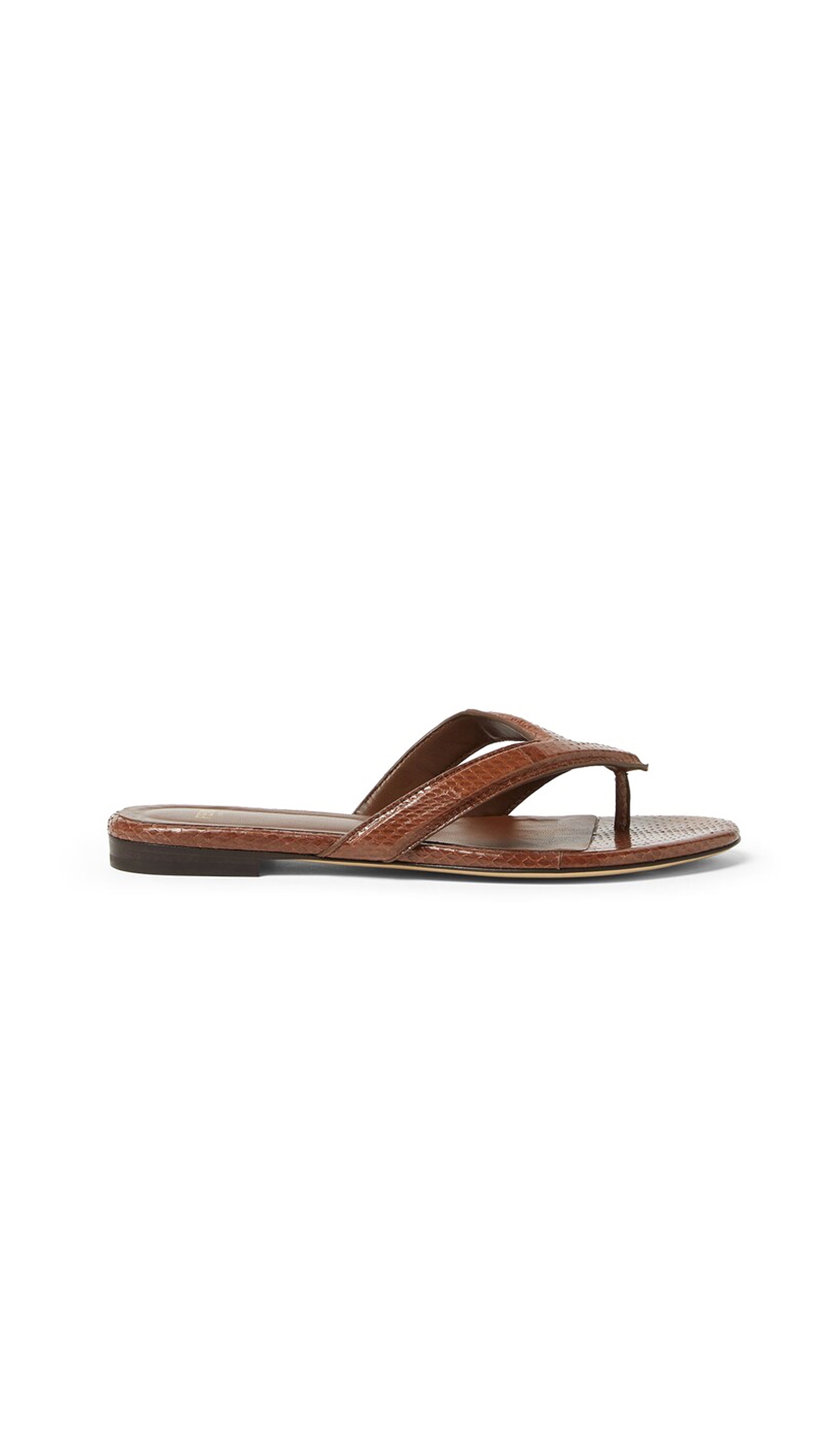 Ayers Flatform Thong Sandals - Brown