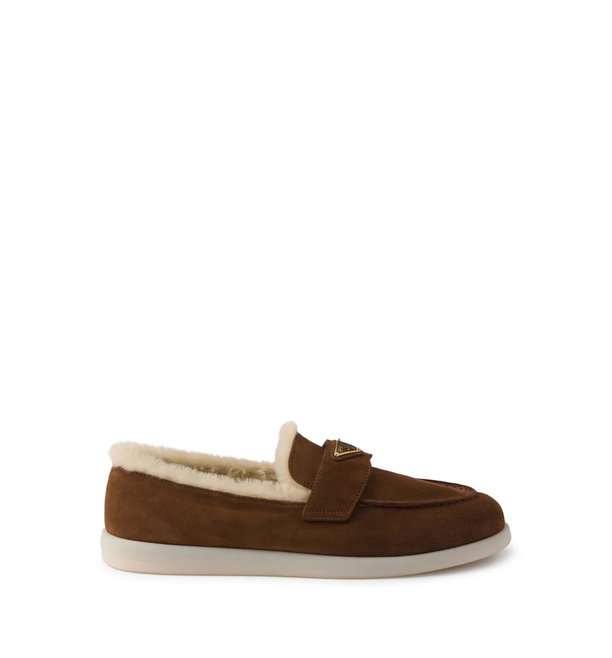 Suede And Sheepskin Loafers