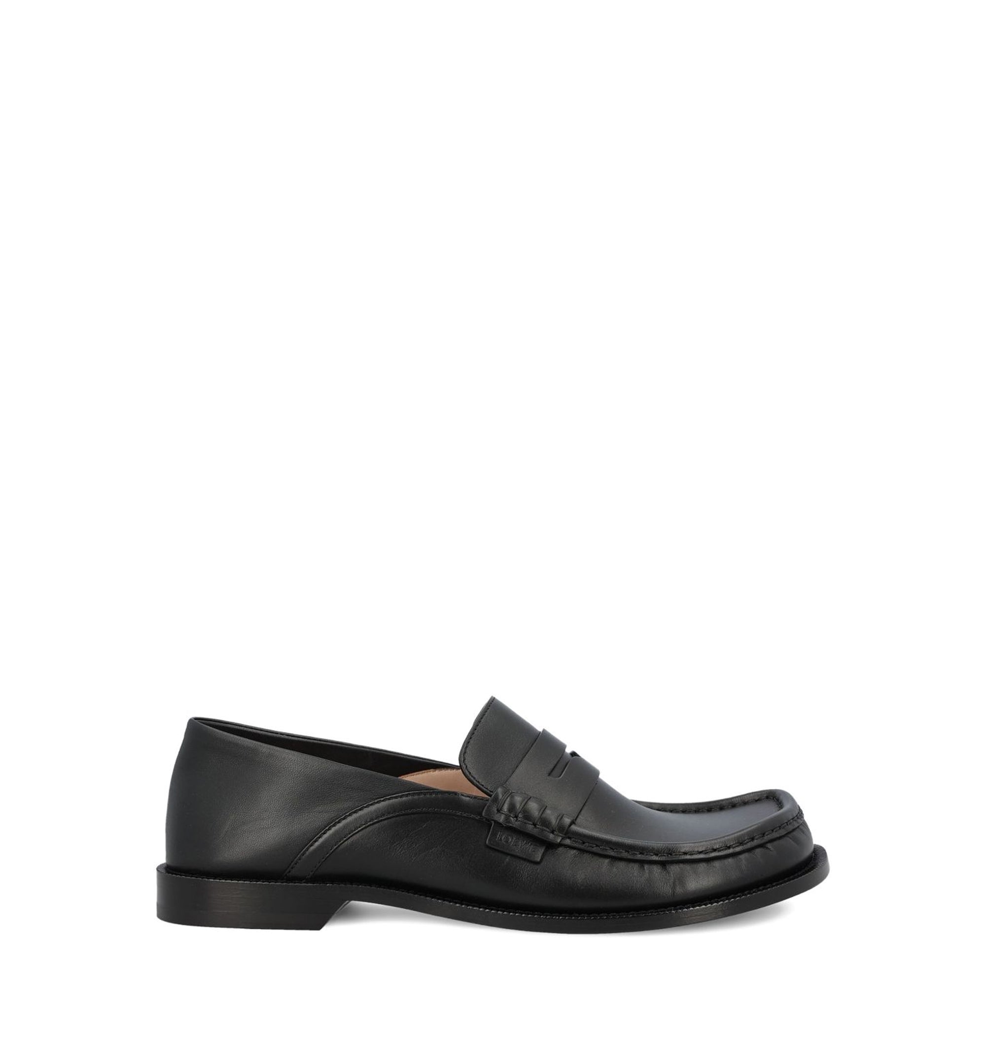 Campo Flap Back Loafer In Waxy Calfskin