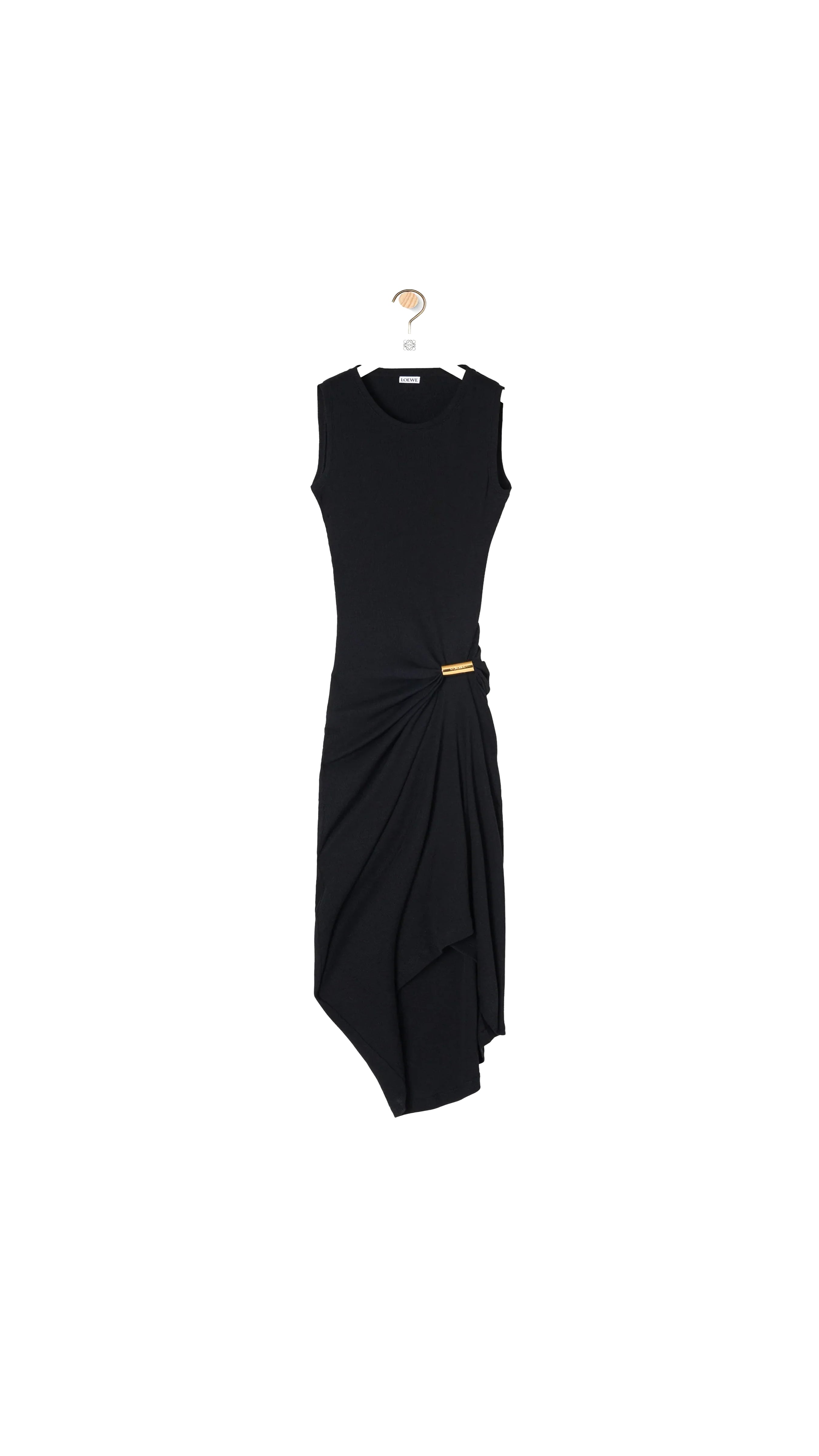 Tank dress in cotton - Black