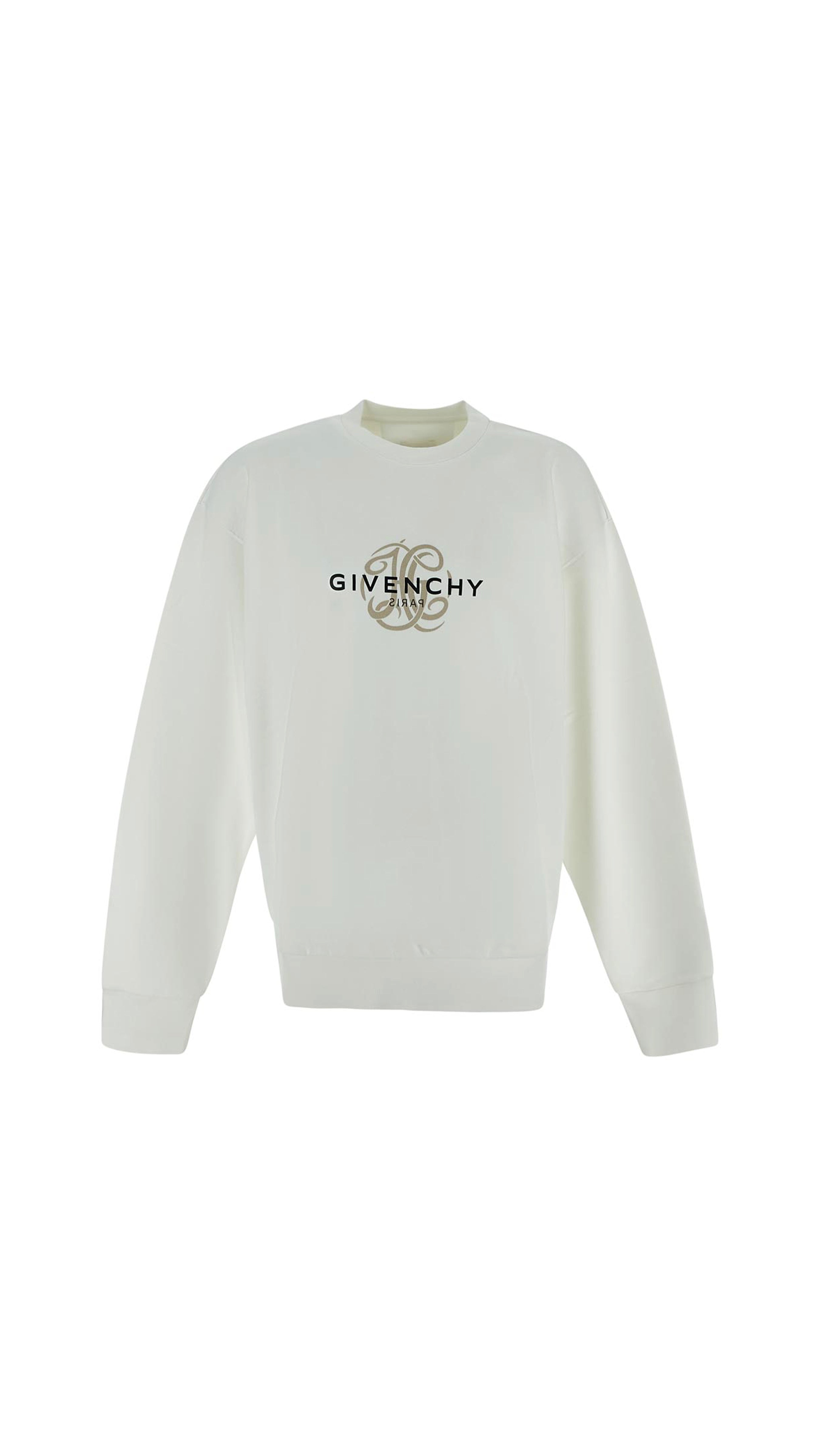 Reverse Sweatshirt In Fleece - Off White