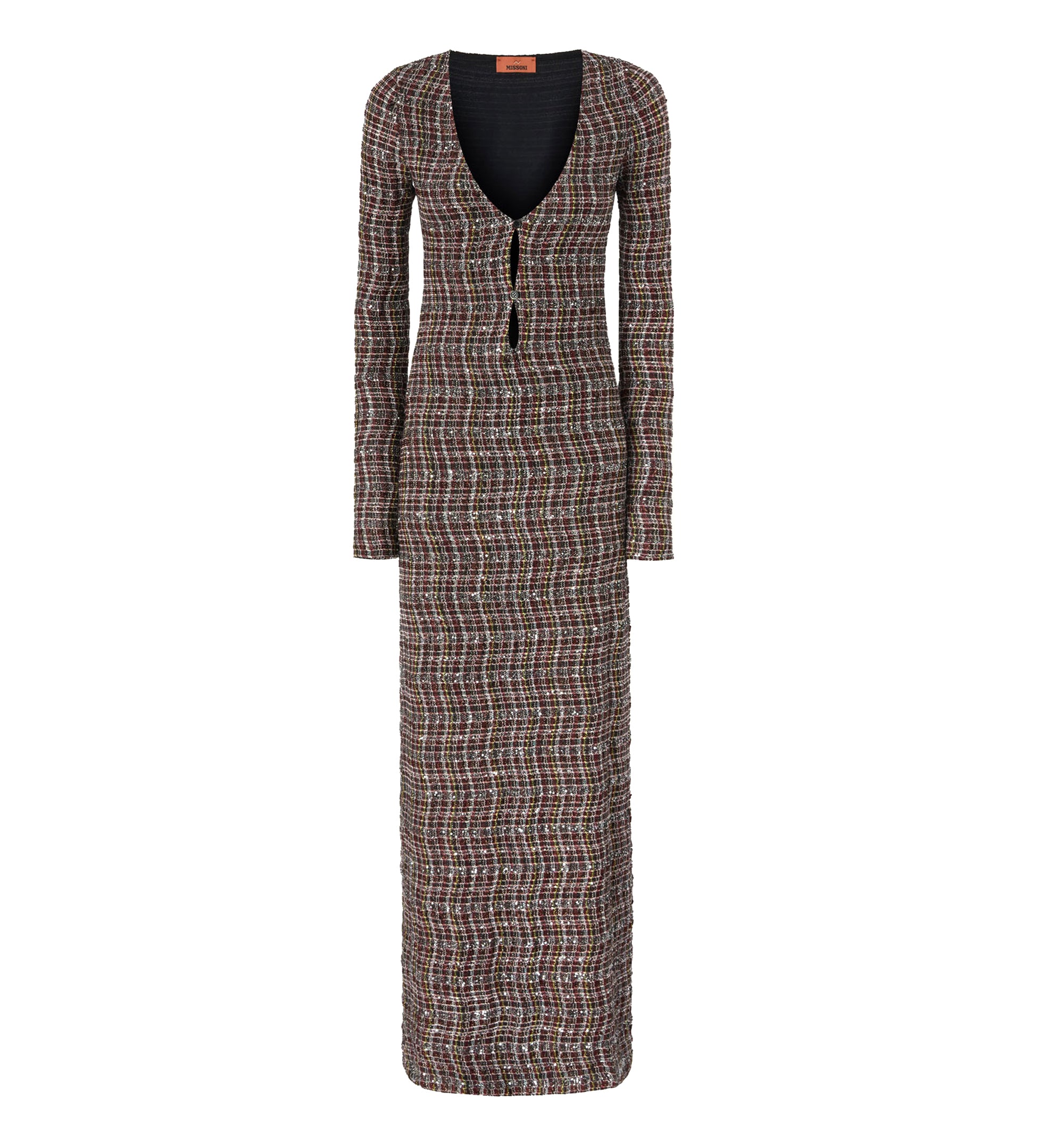 Long Sleeved Dress - Multicoloured