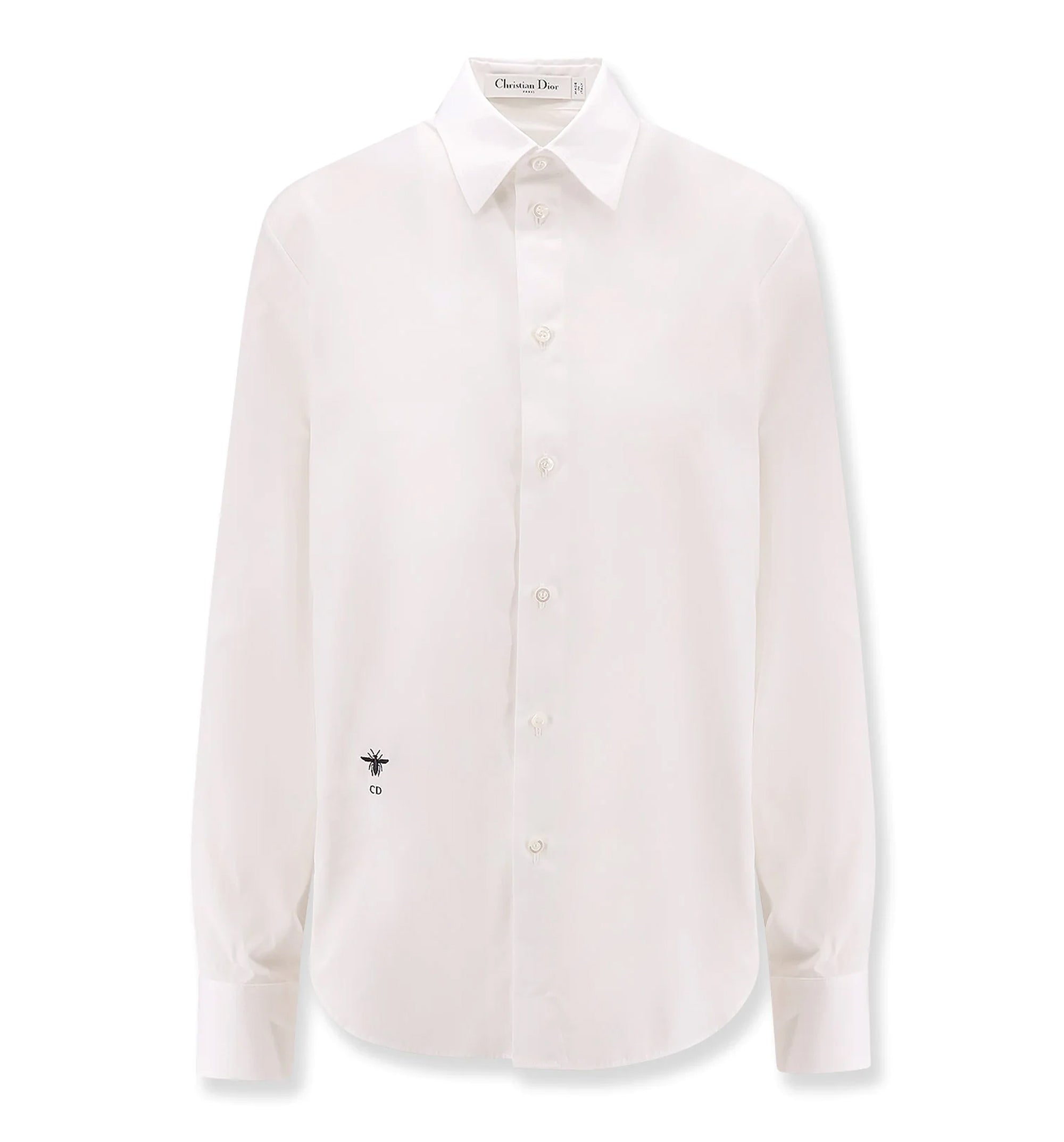 Cotton Shirt With Bee Monogram