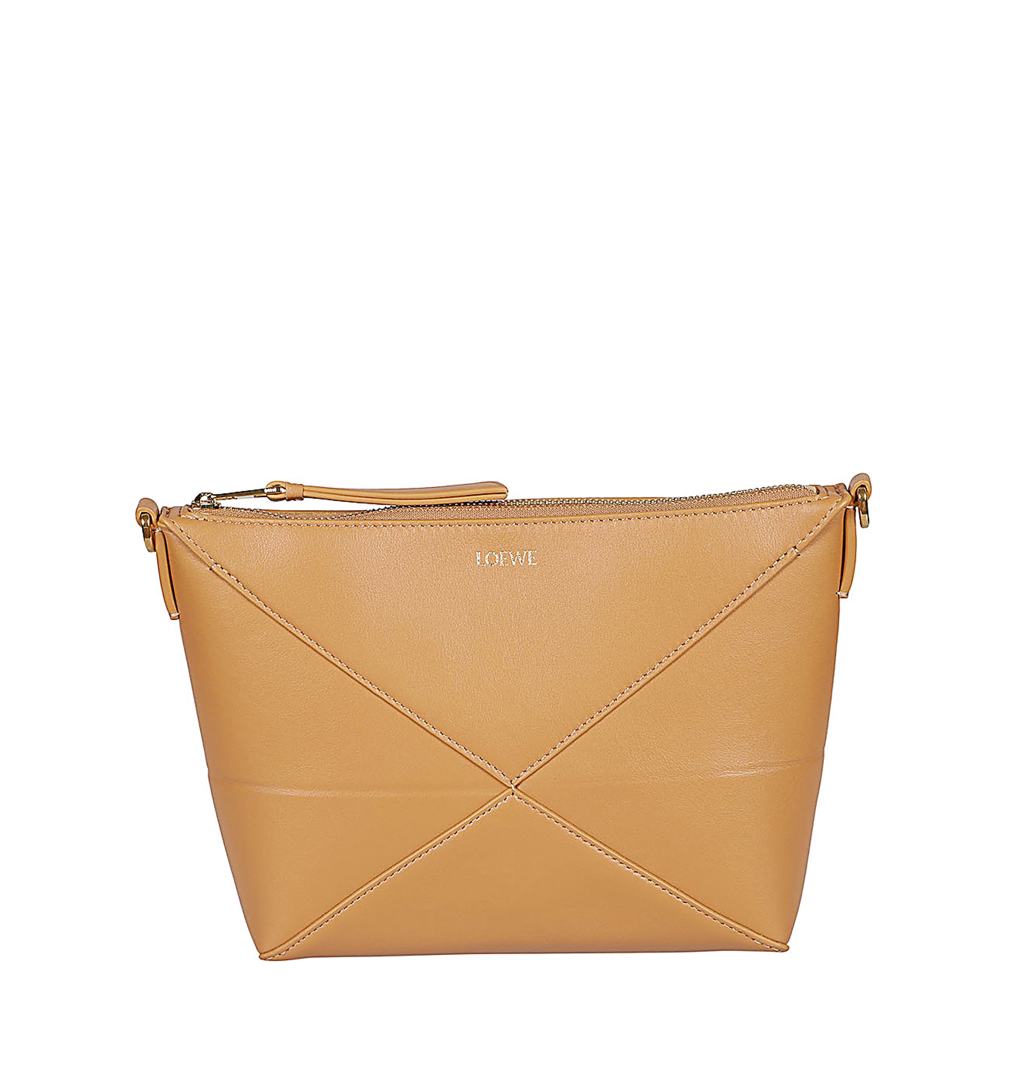 Puzzle Fold Pouch in Shiny Nappa Calfskin