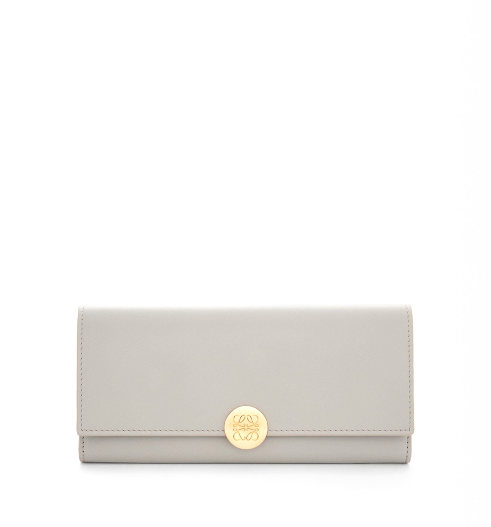 Pebble Continental Wallet in Shiny Nappa Calfskin