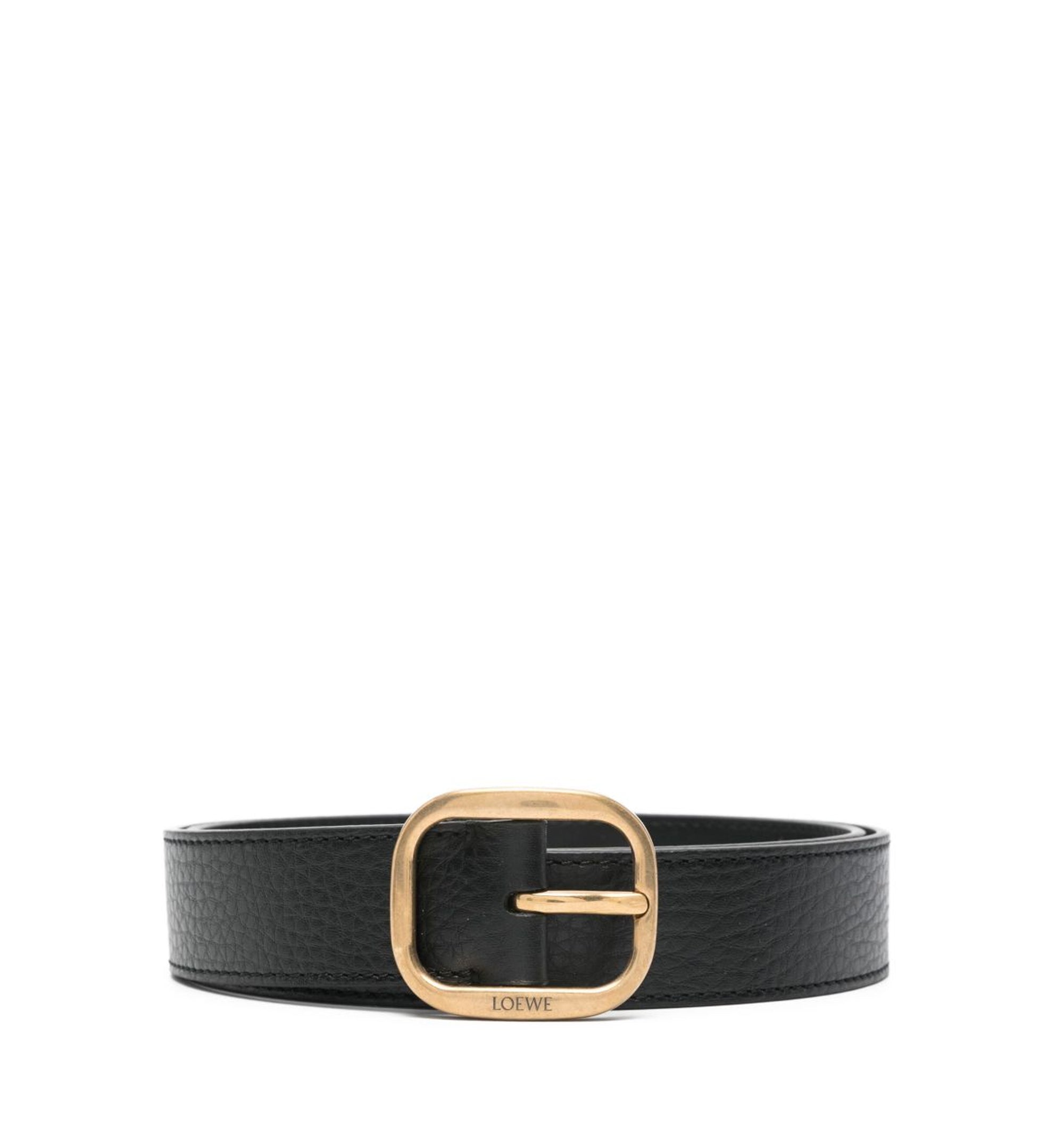 Rounded Soft Belt In Supple Grained Calfskin