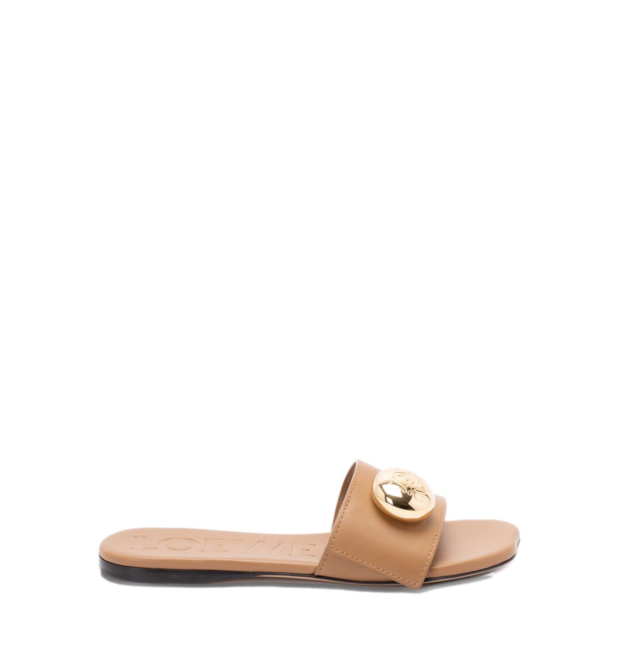 Pebble Slide in Soft Calfskin