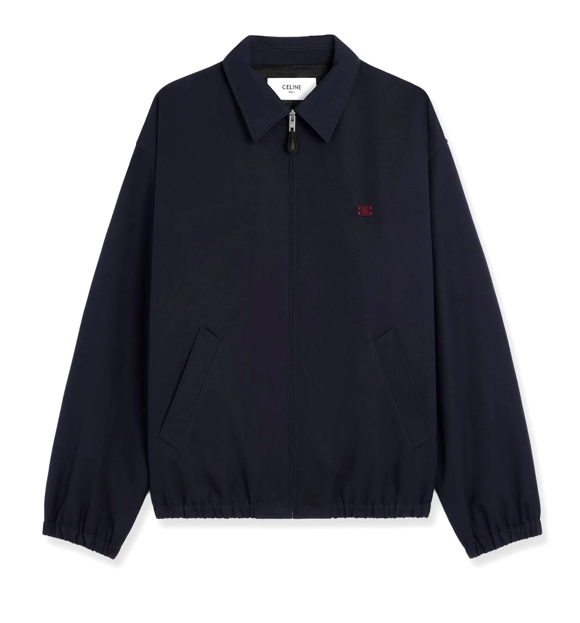 Overshirt Jacket In Wool And Cotton - Navy
