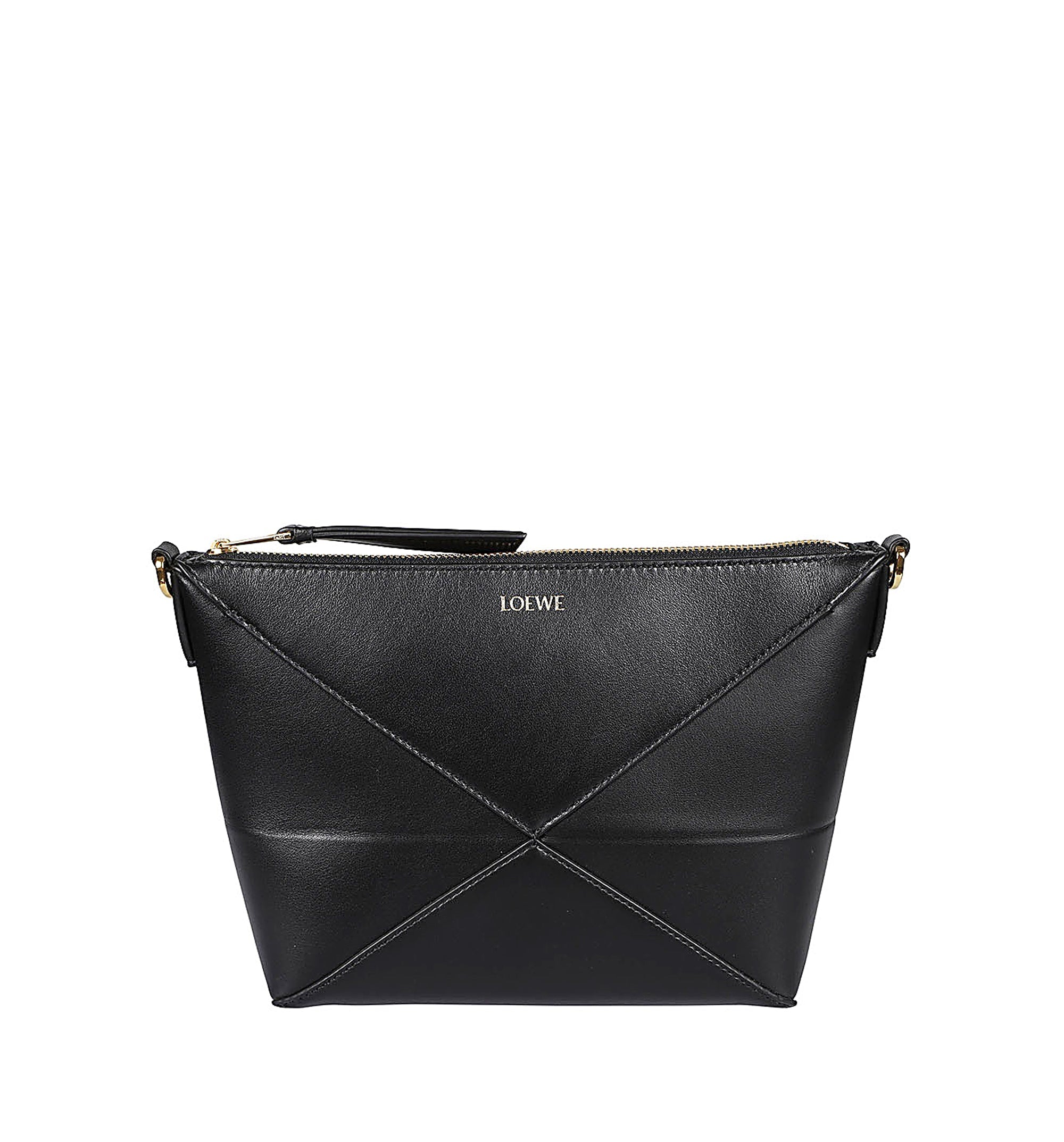 Puzzle Fold Pouch in Shiny Nappa Calfskin