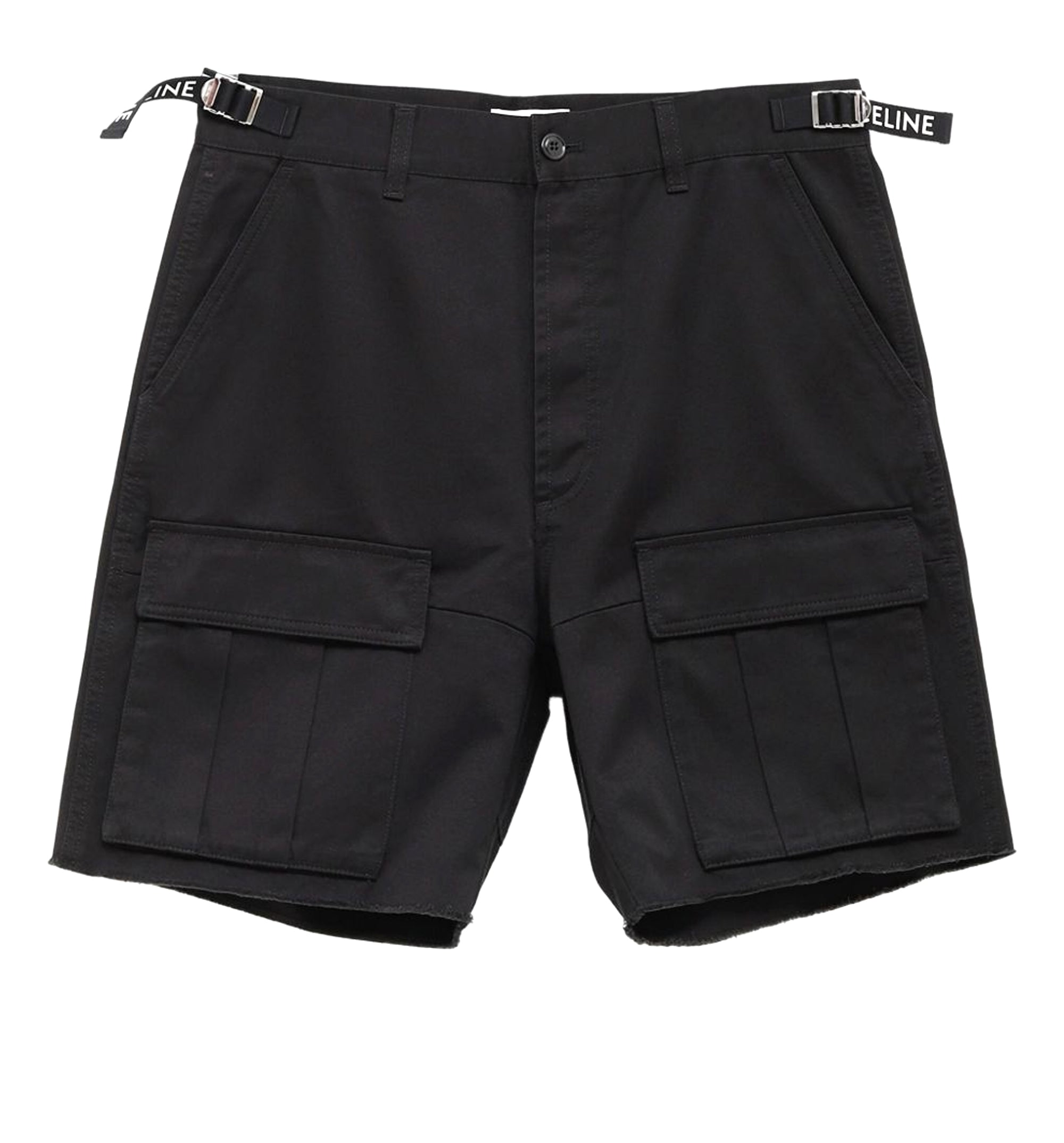 Cargo Shorts In Natural - Black
