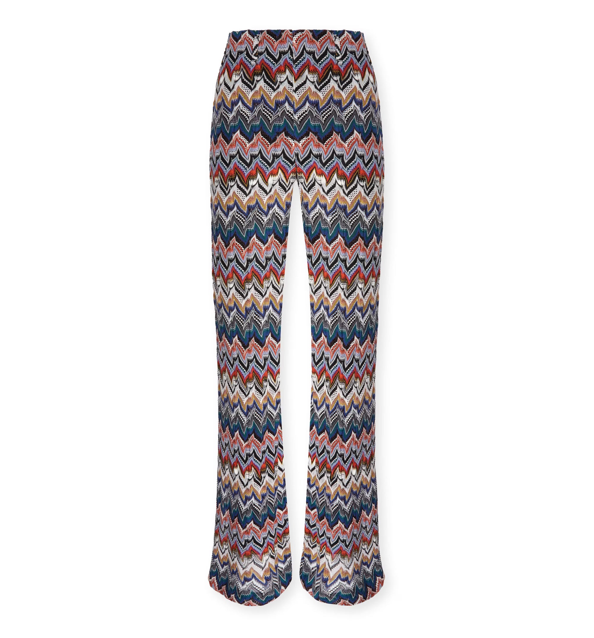Palazzo Pants in Embroidered Lace - Multicolored