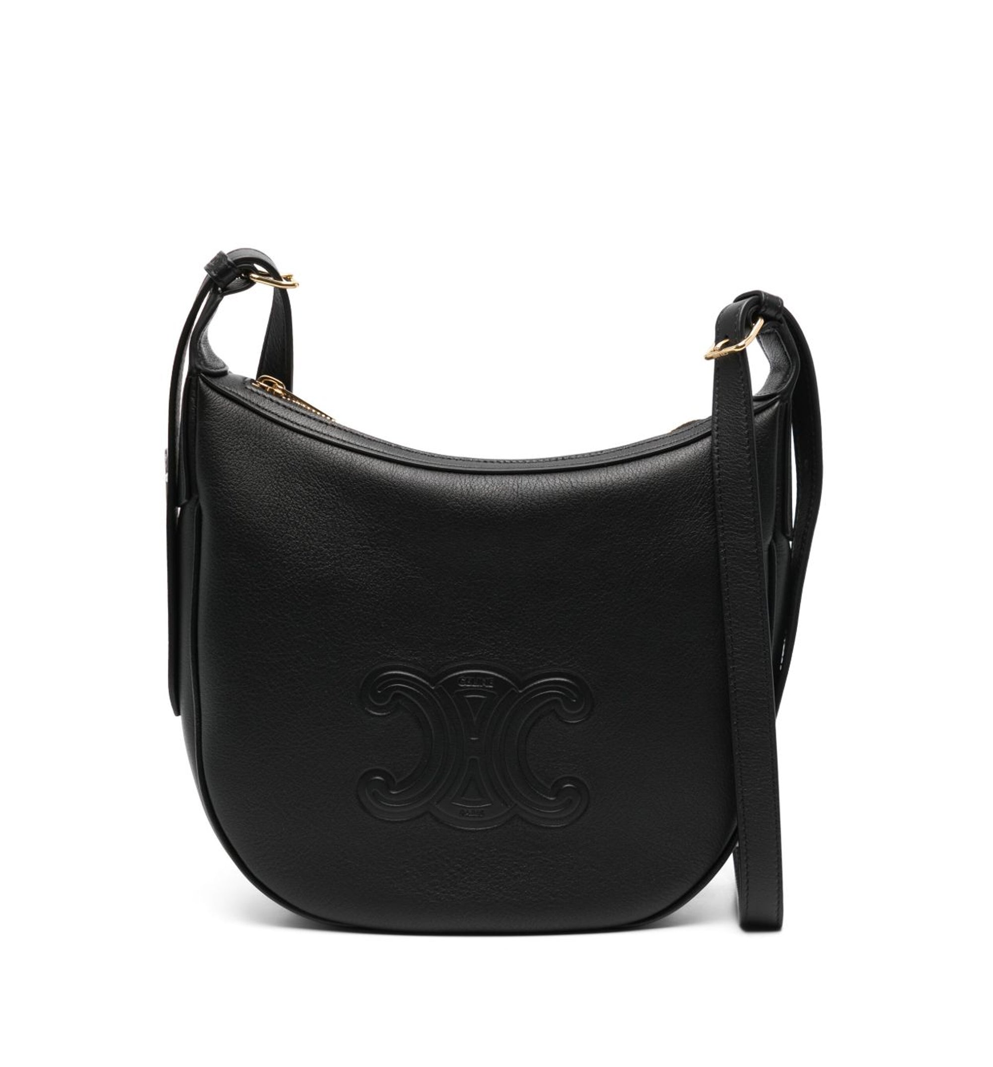 Small Heloïse Bag Cuir Triomphe In Supple Calfskin - Black