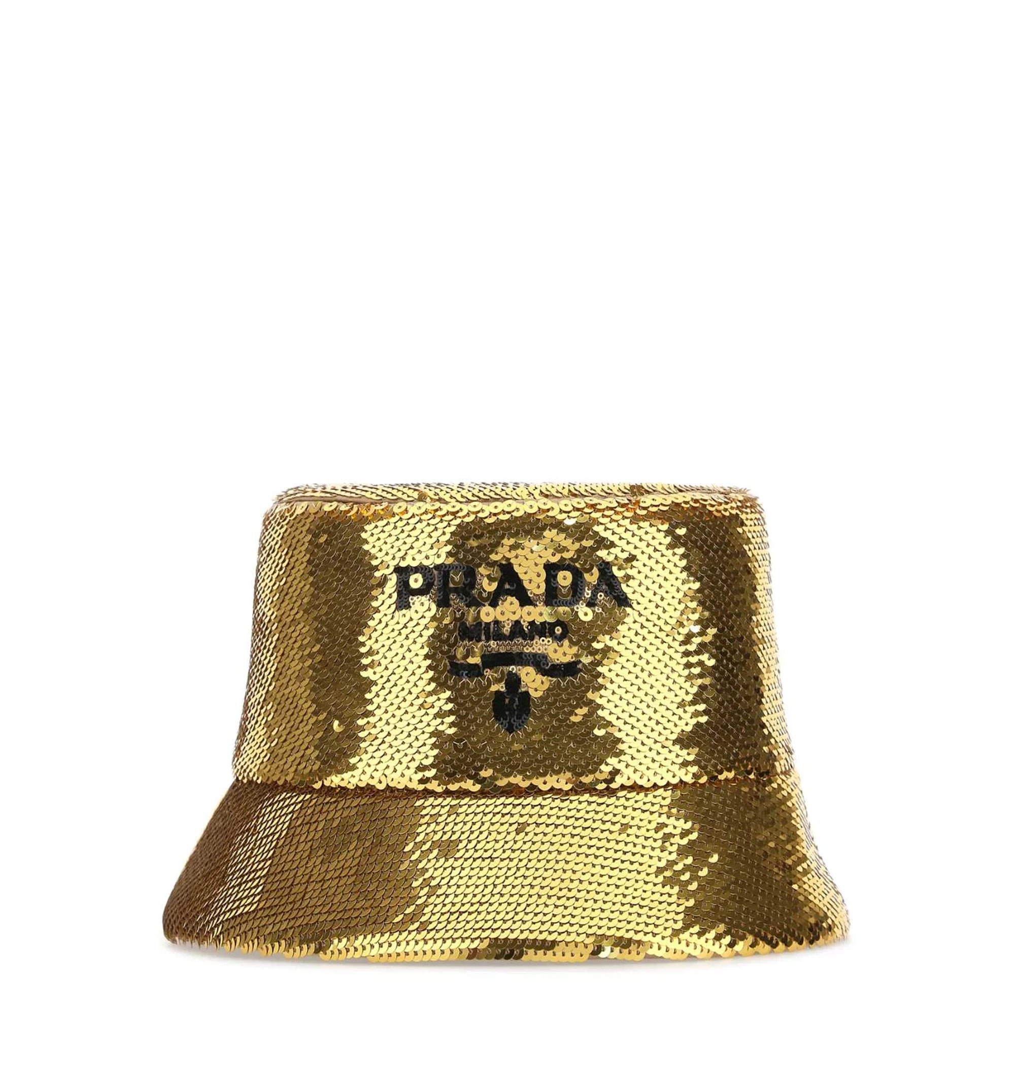 Sequins Logo Bucket Hat