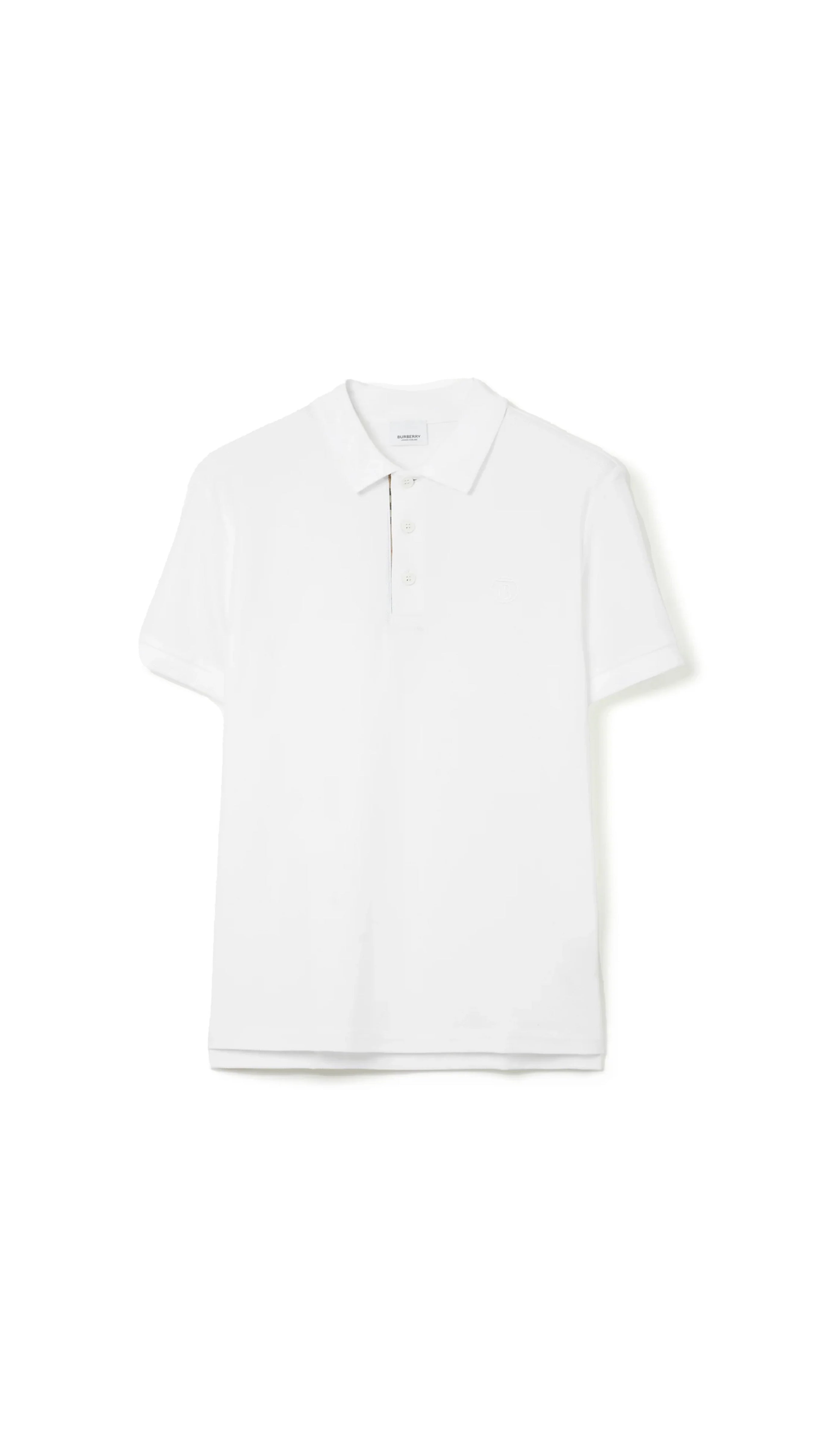 Cotton Polo Shirt - White