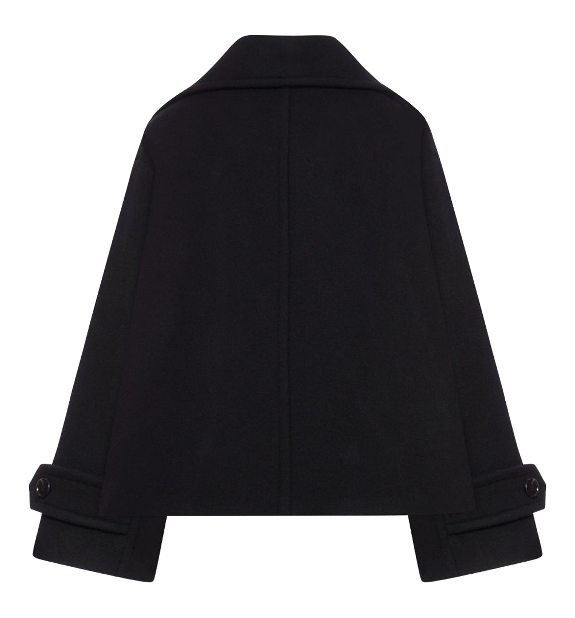 Oversized Short Coat In Wool