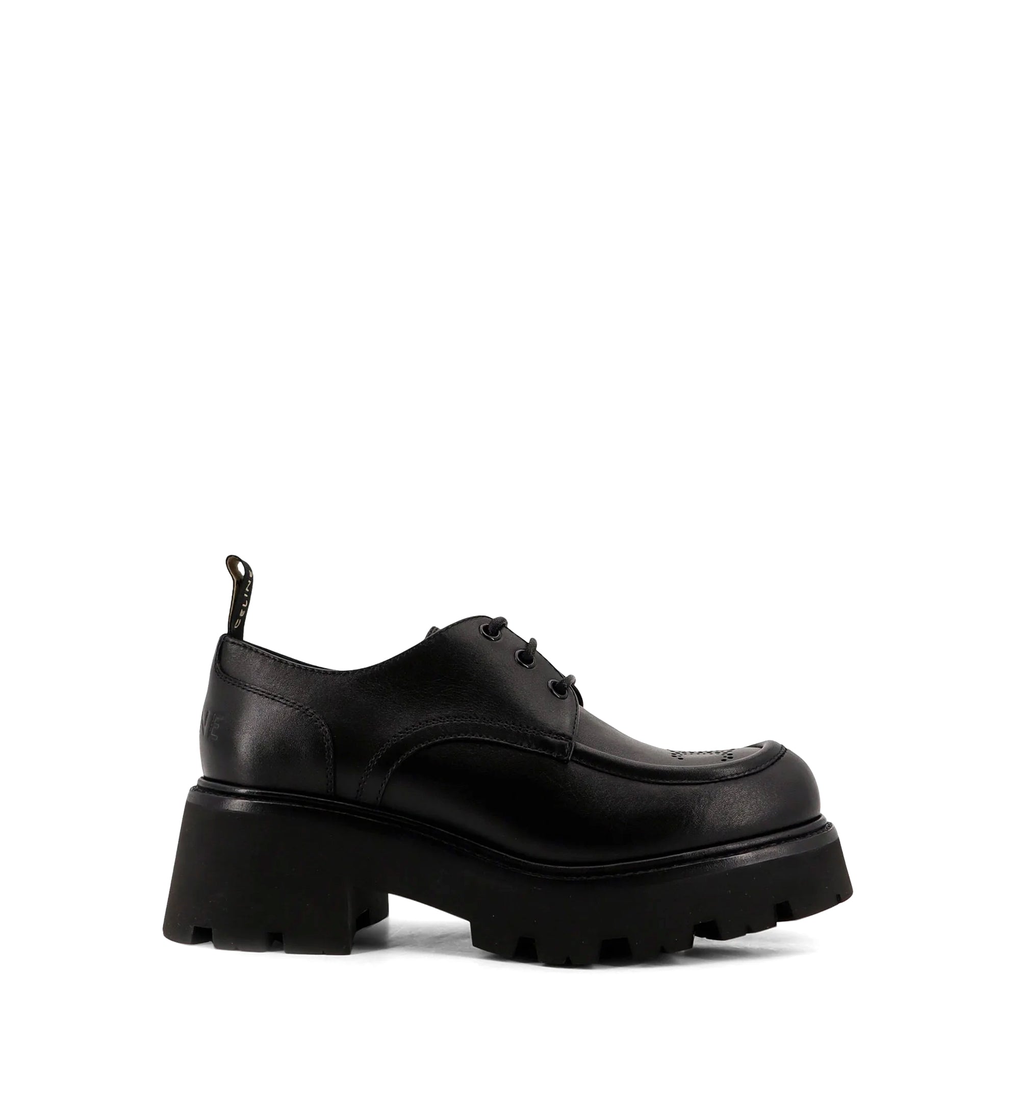 Triomphe Derbies in Shiny Bull - Black