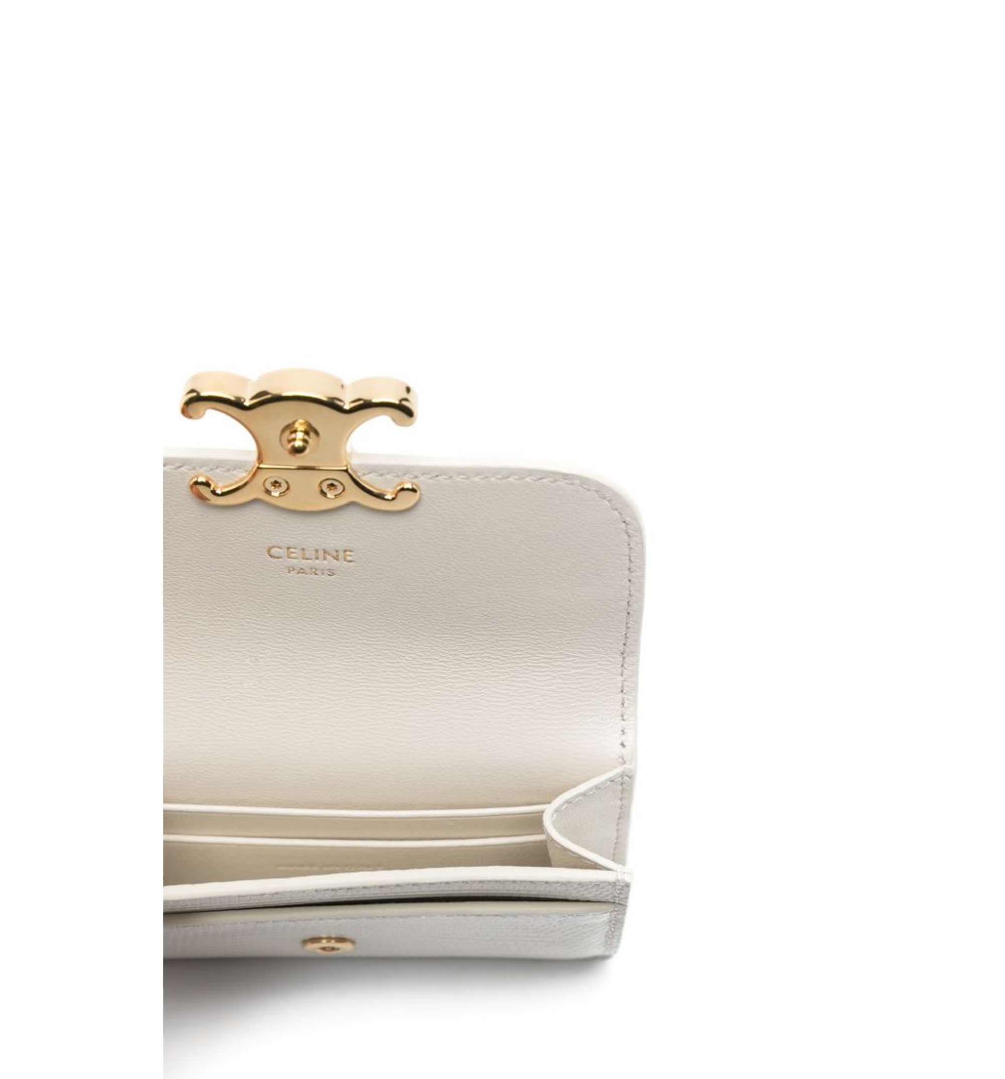 Card Holder Triomphe Flap - Rice