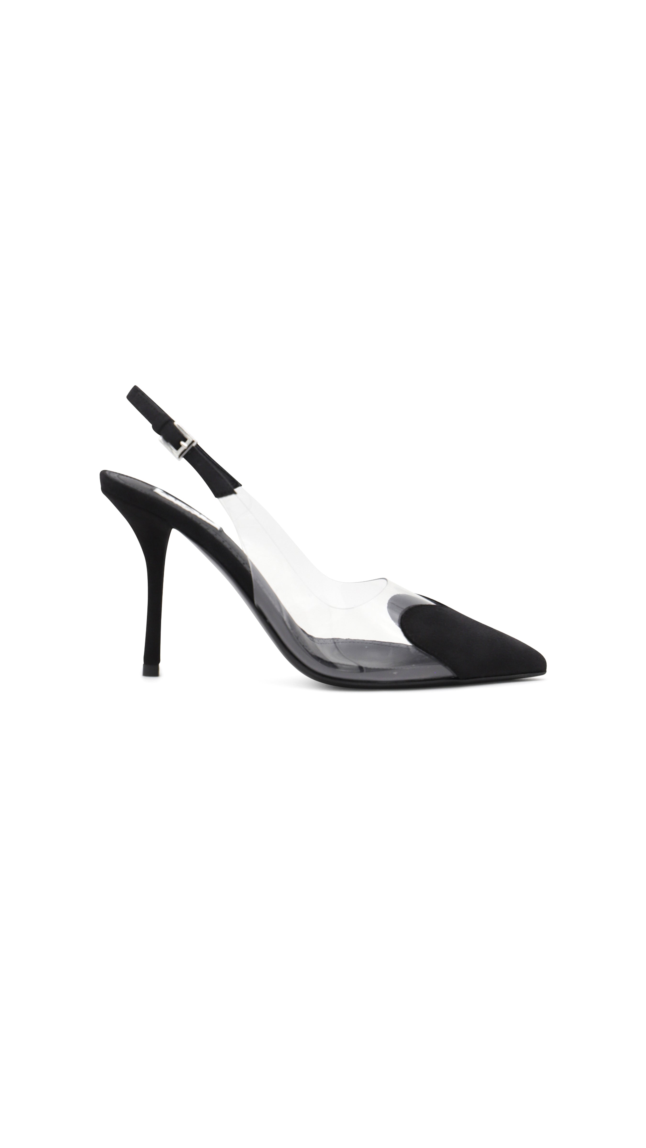Le Cœur Slingbacks in Suede Goatskin - Black