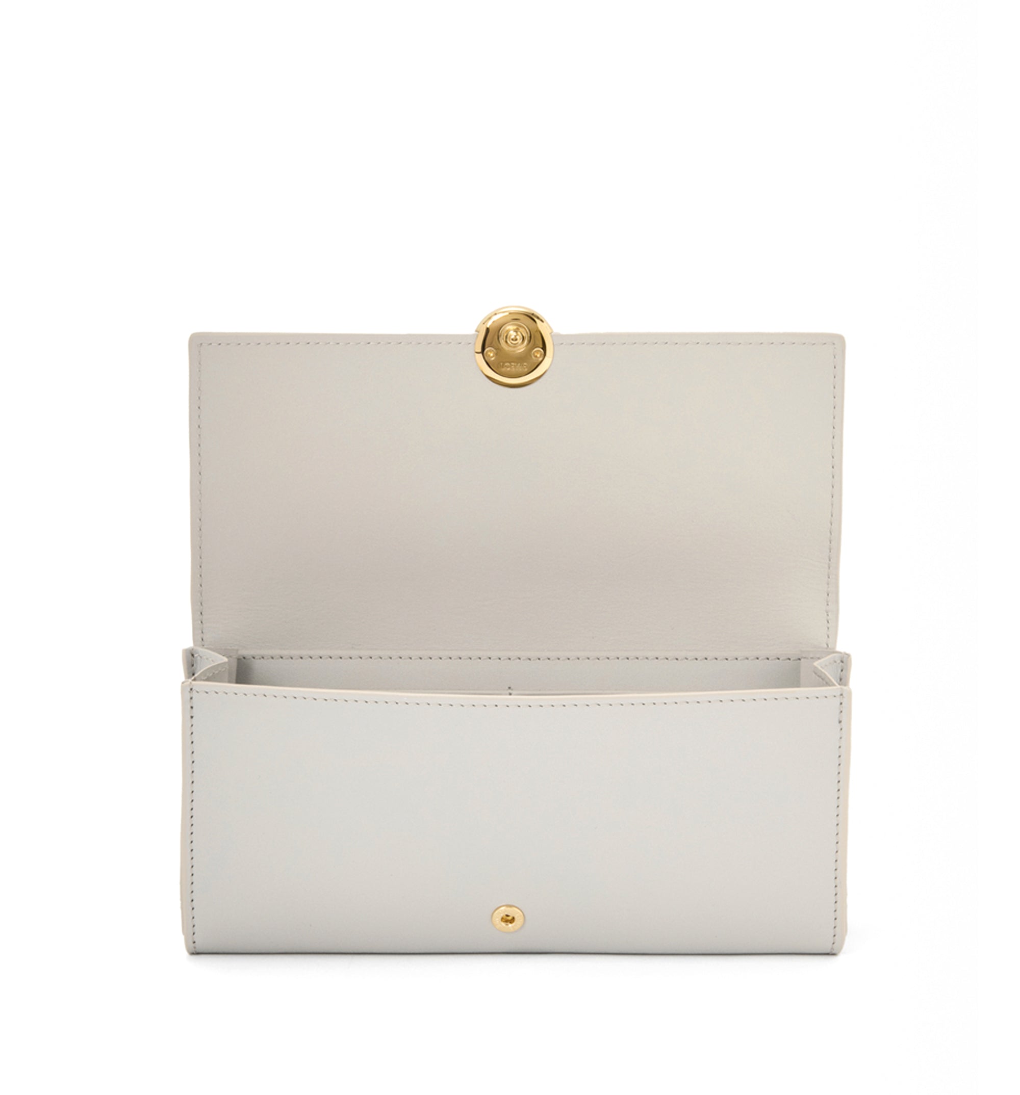 Pebble Continental Wallet in Shiny Nappa Calfskin
