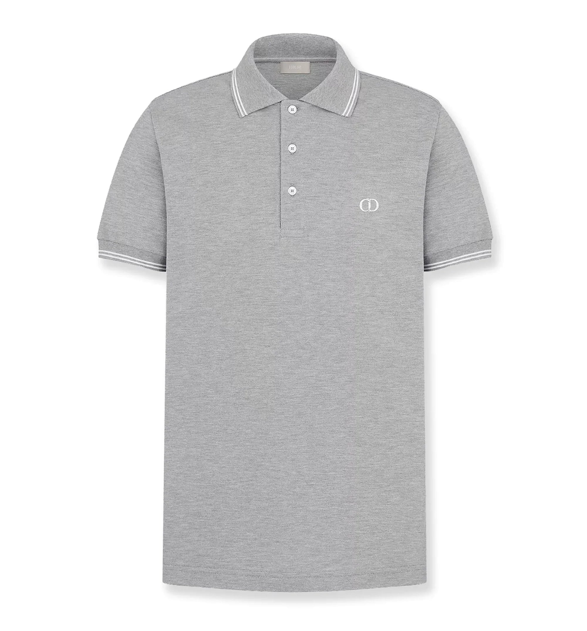 Mélange Cotton Polo Shirt