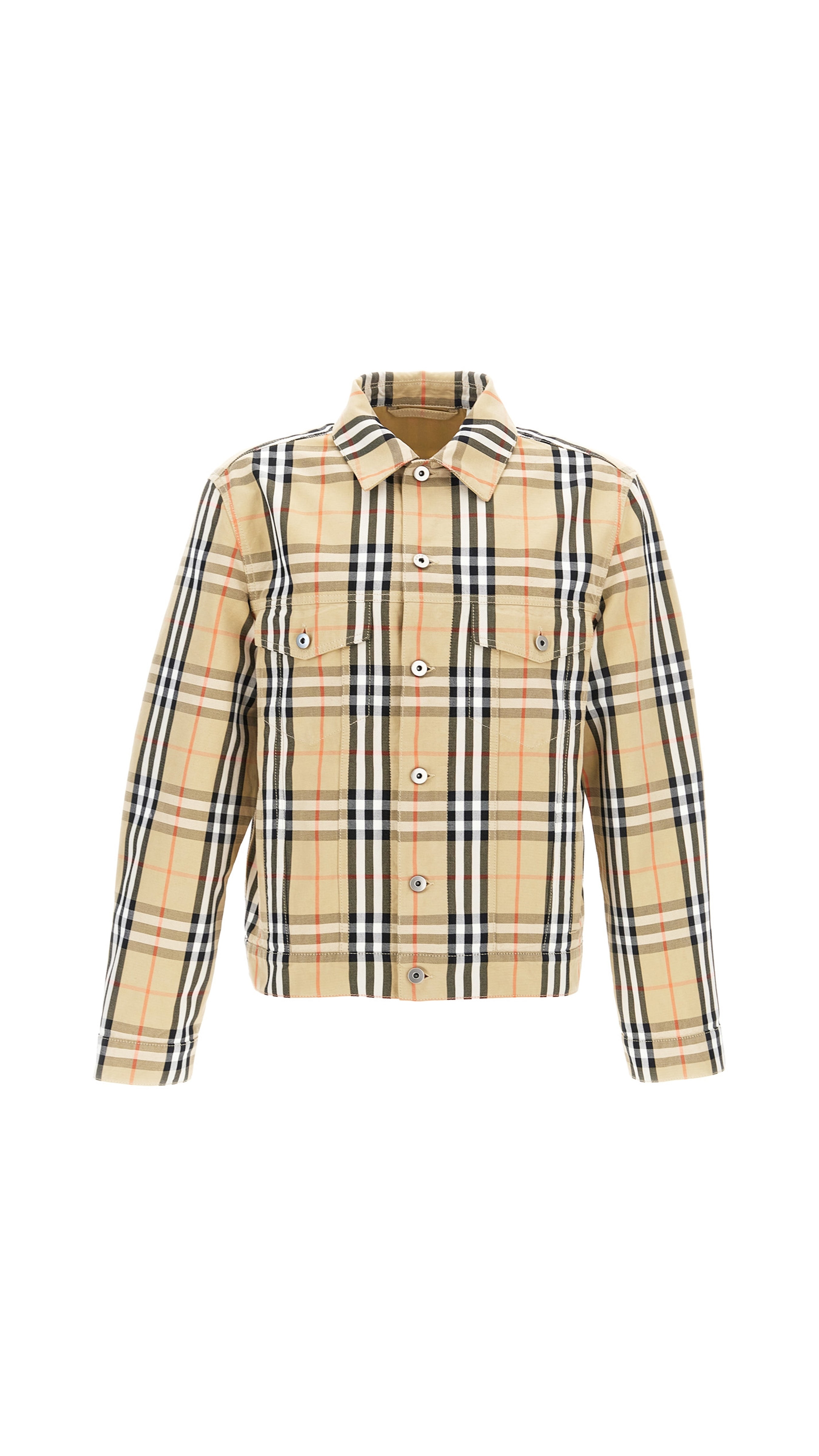 Check Casual Jacket - Beige