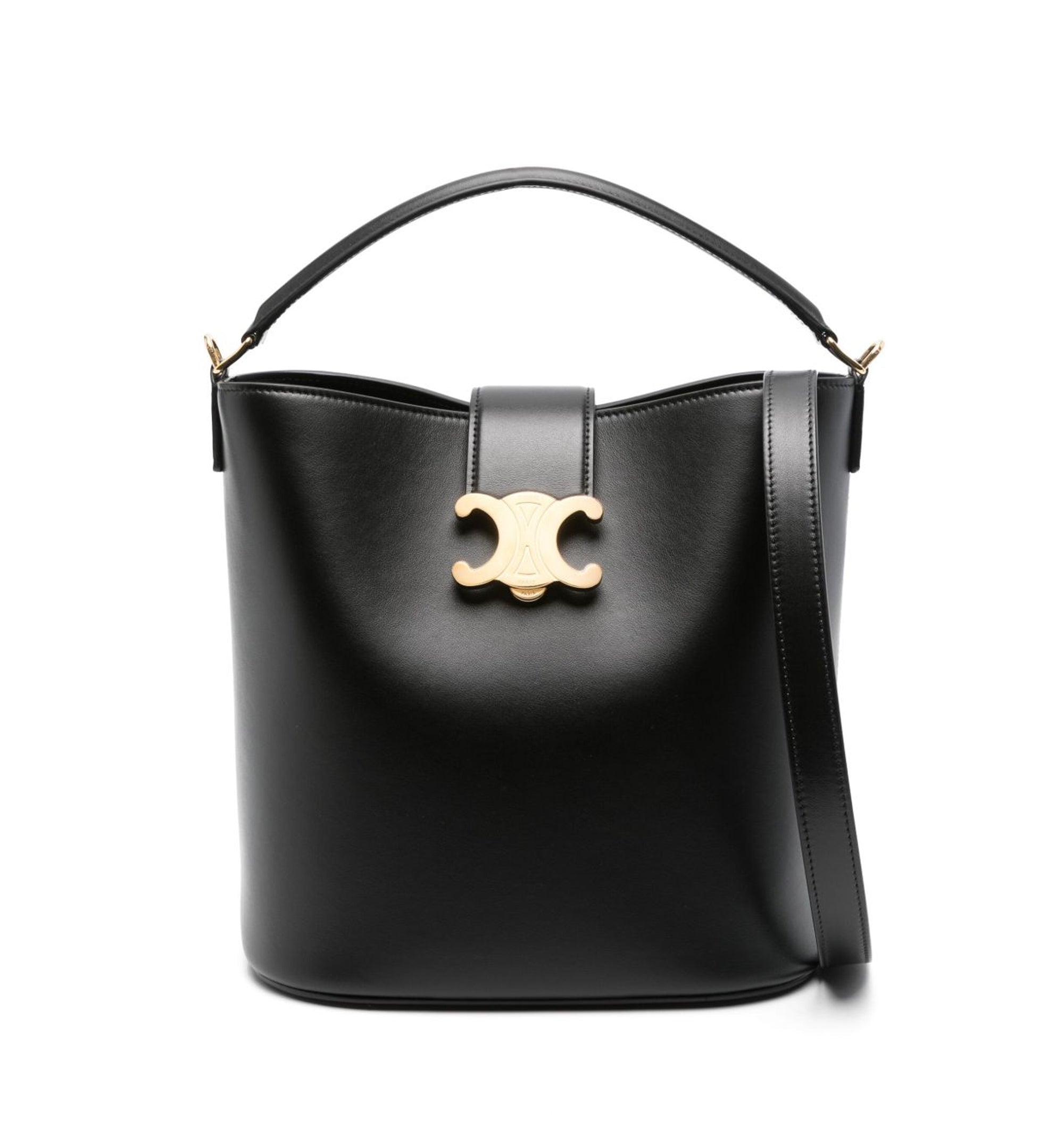 Medium Louise Bag in Smooth Calfskin - Black