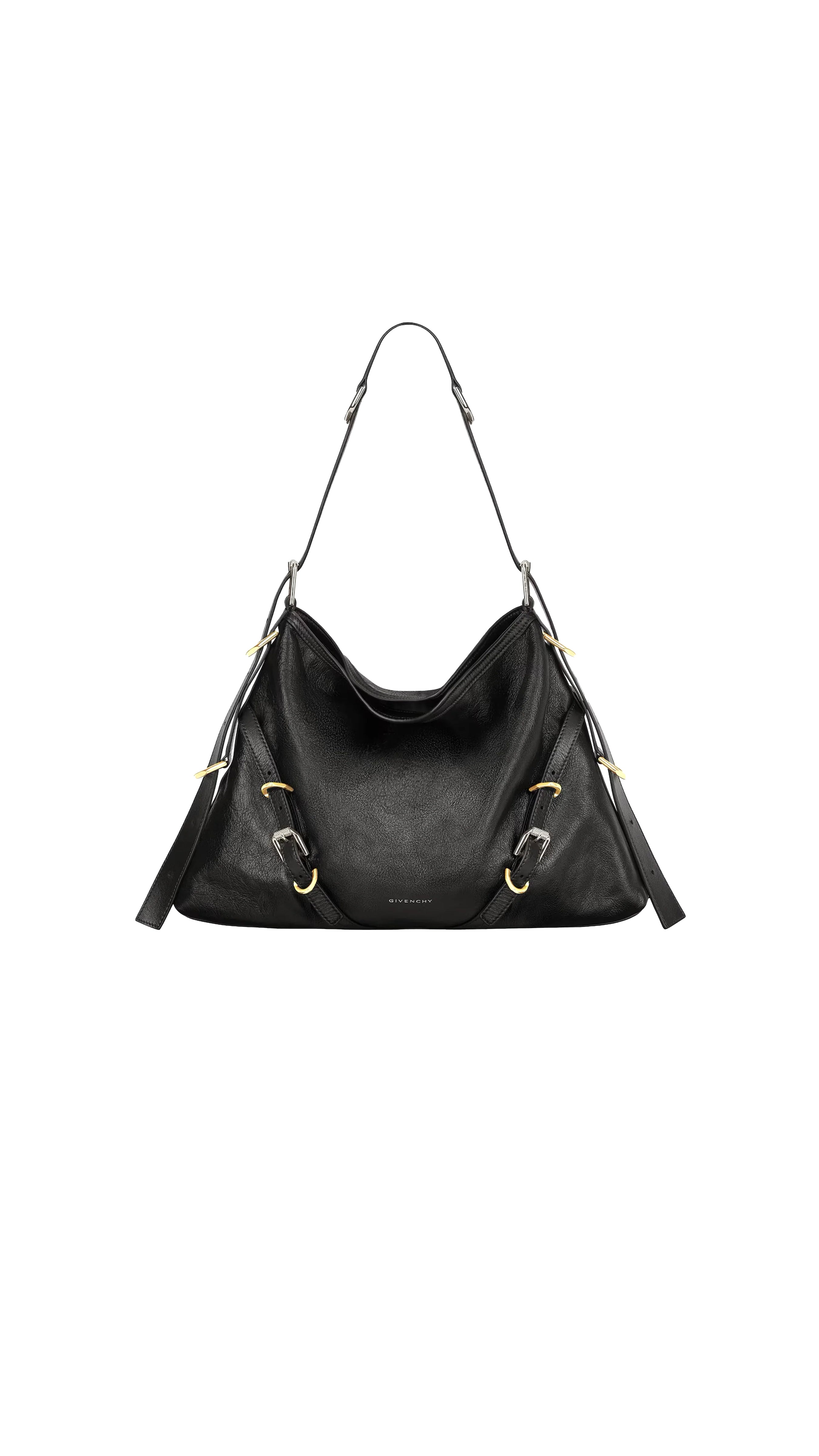 Medium Voyou Bag In Leather - Black