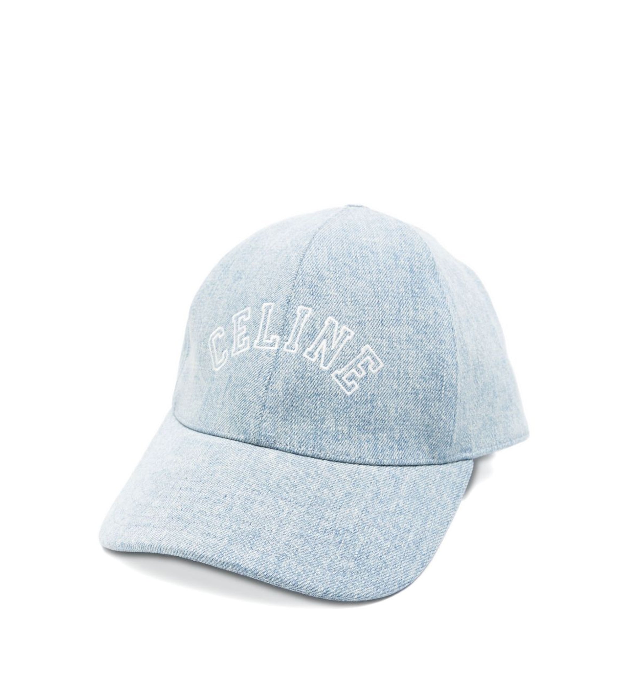 Celine Denim Baseball Cap - Light Blue