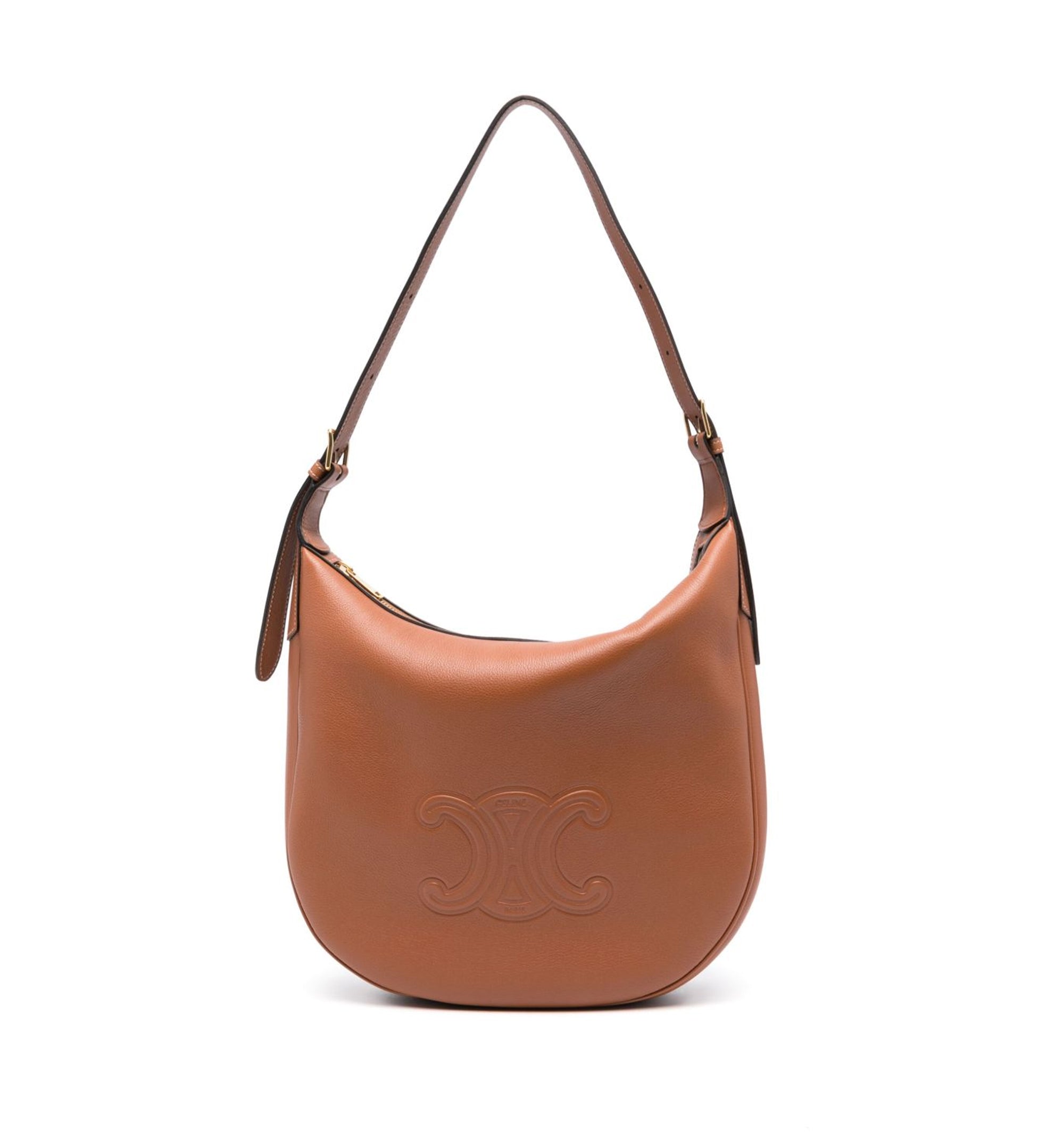 Medium Heloise Bag in Supple Calfskin - Tan