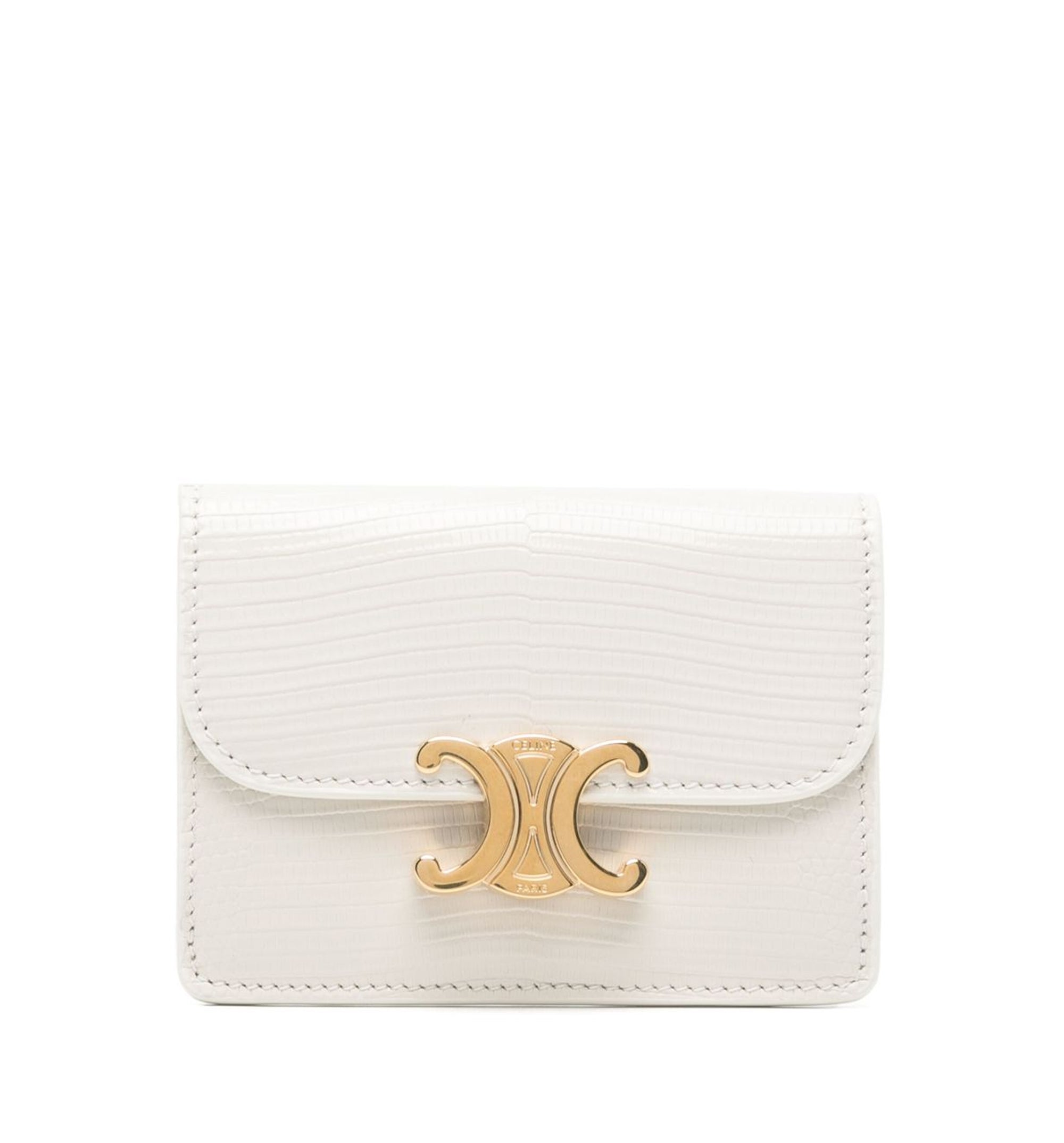 Card Holder Triomphe Flap - Rice