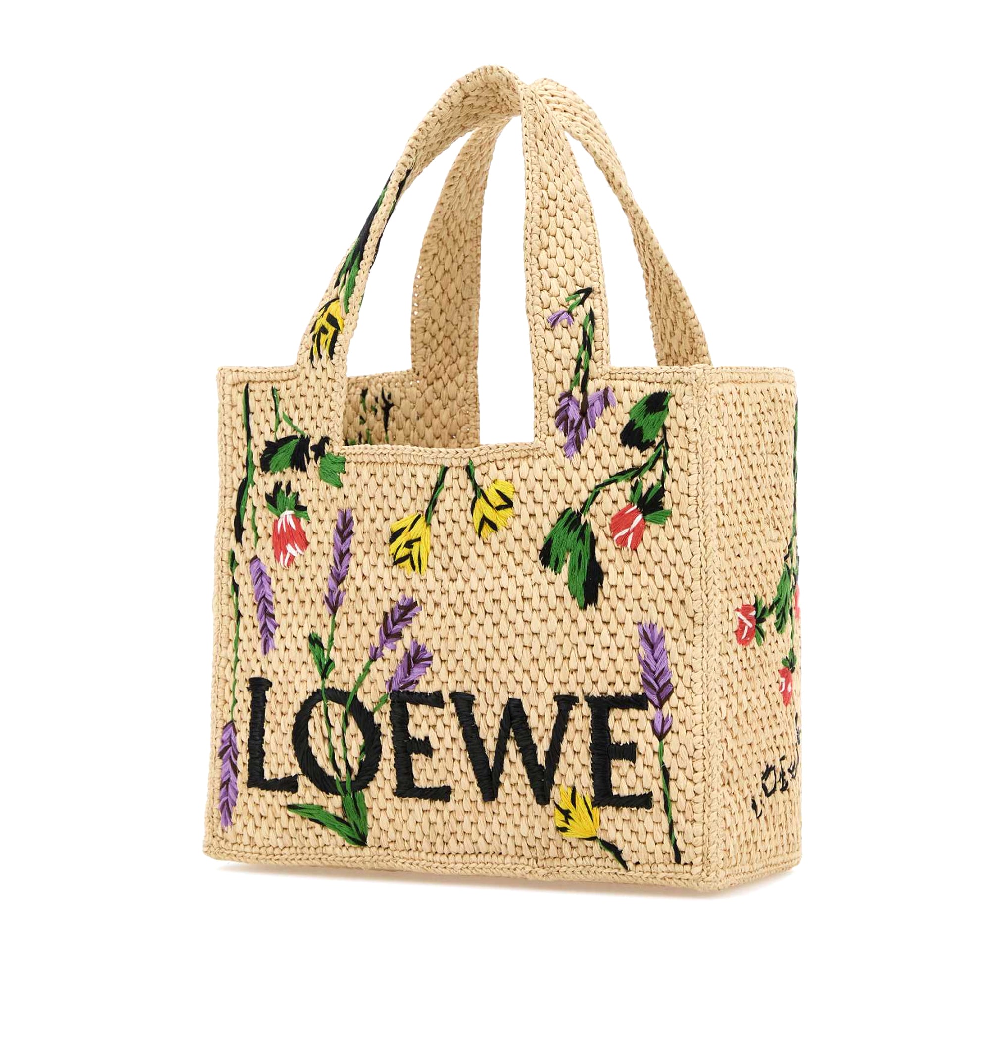 Floral Font Tote Bag