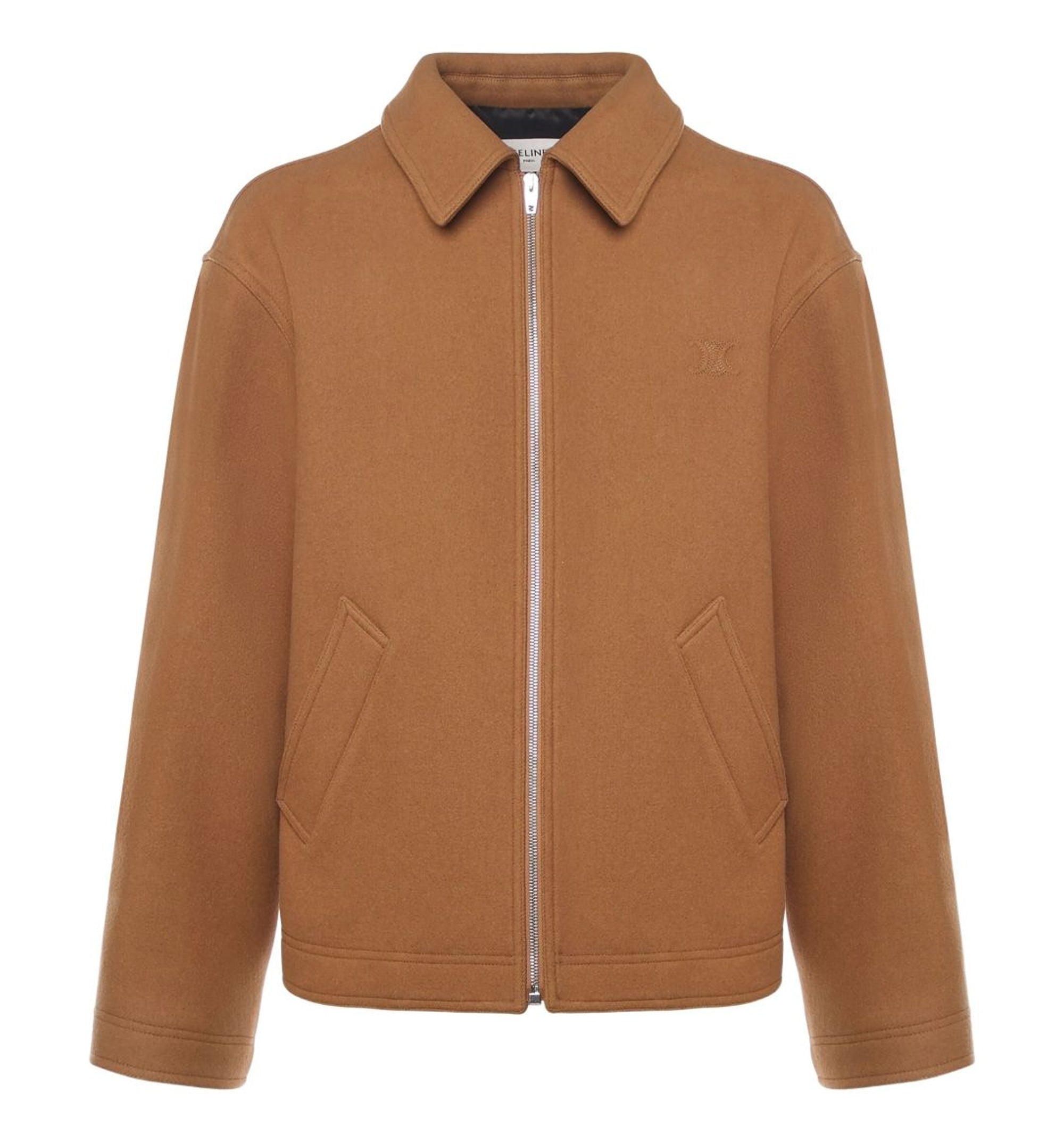 Jacket In Wool Felt - Camel