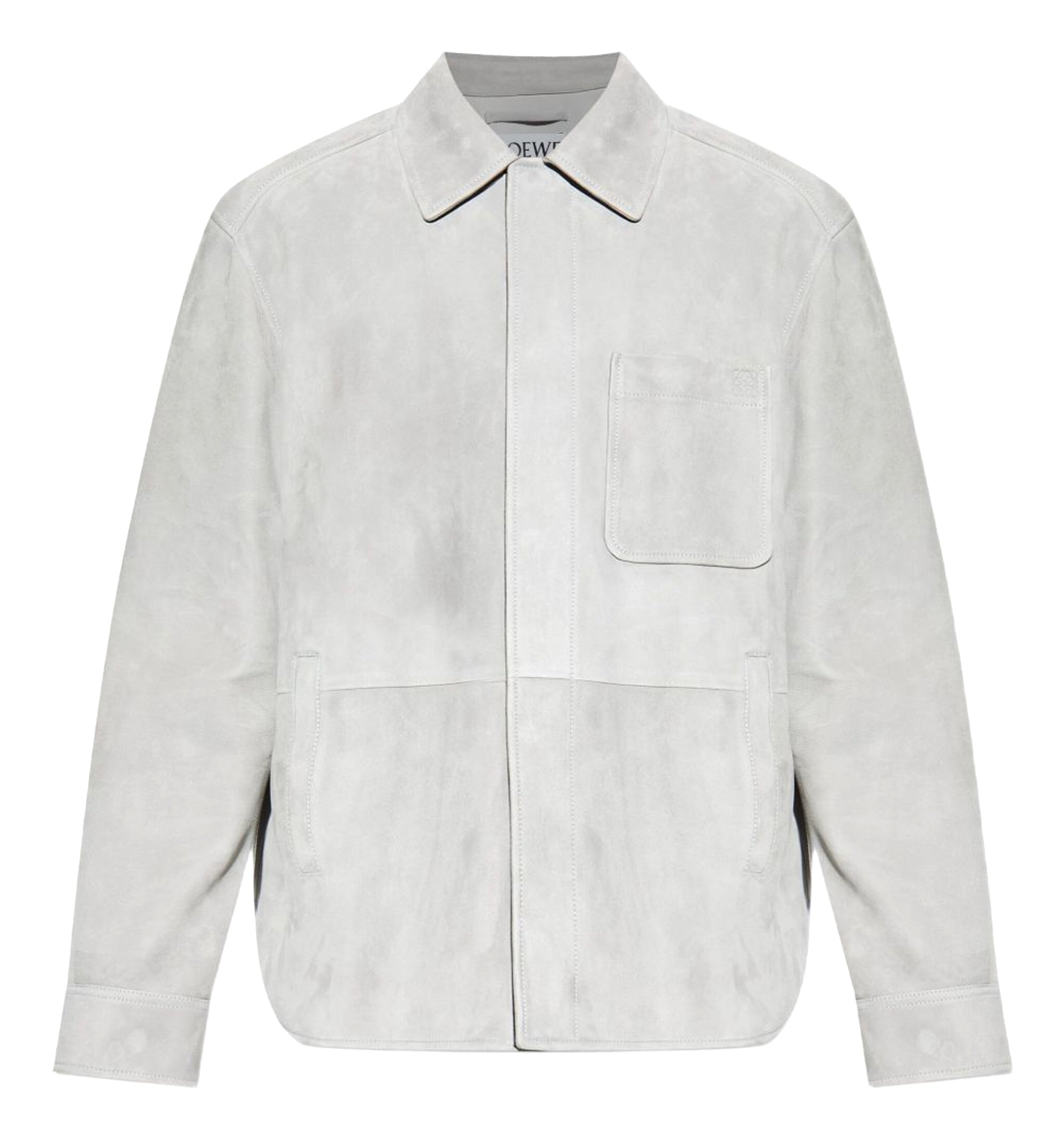 Overshirt In Suede Lambskin