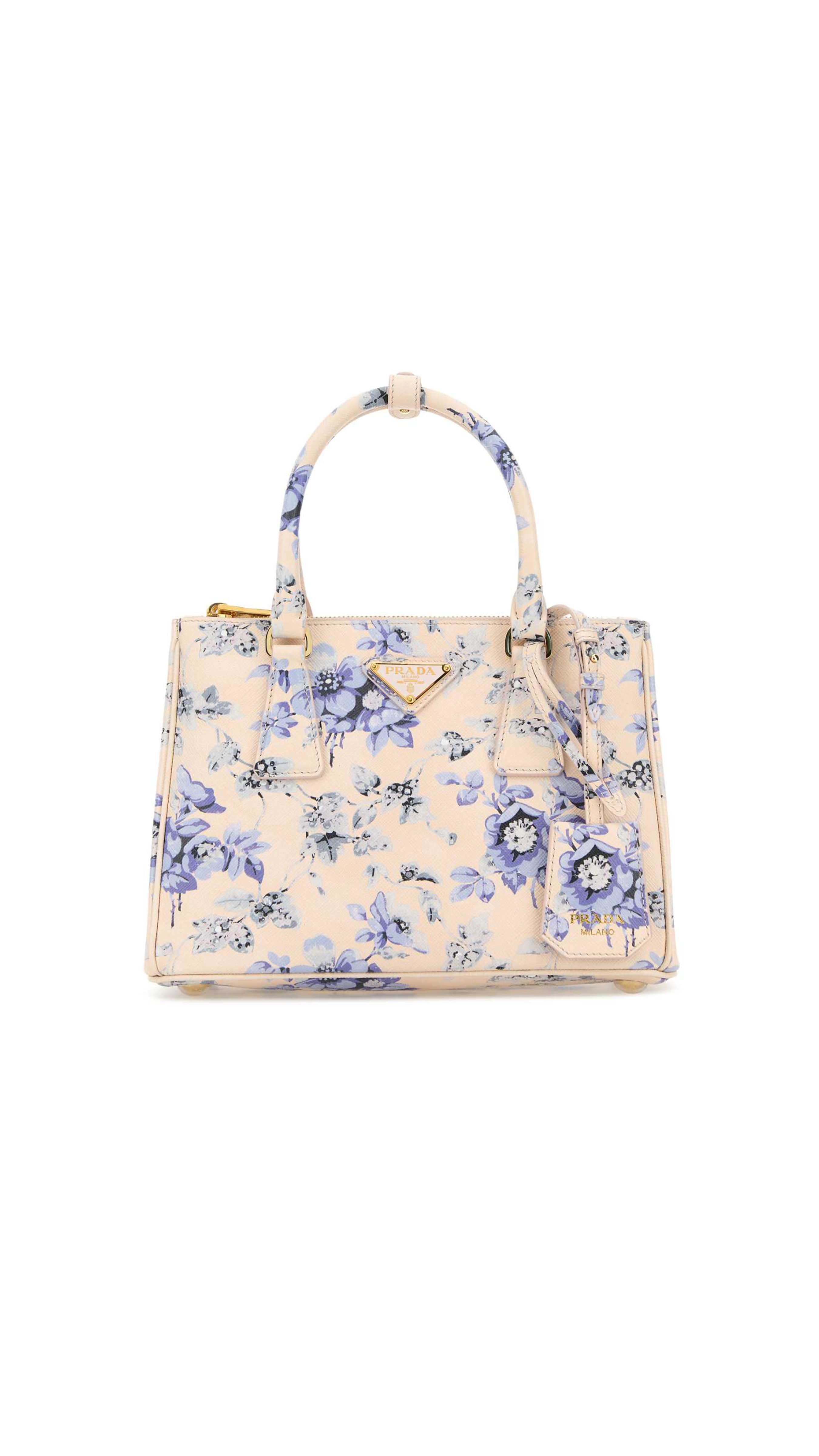 Galleria Printed Saffiano Leather Bag - Periwinkle Blue