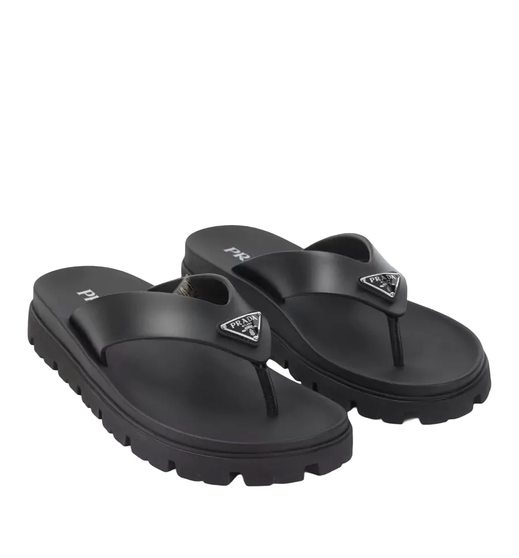 Soft cage thong sandals rubber sole