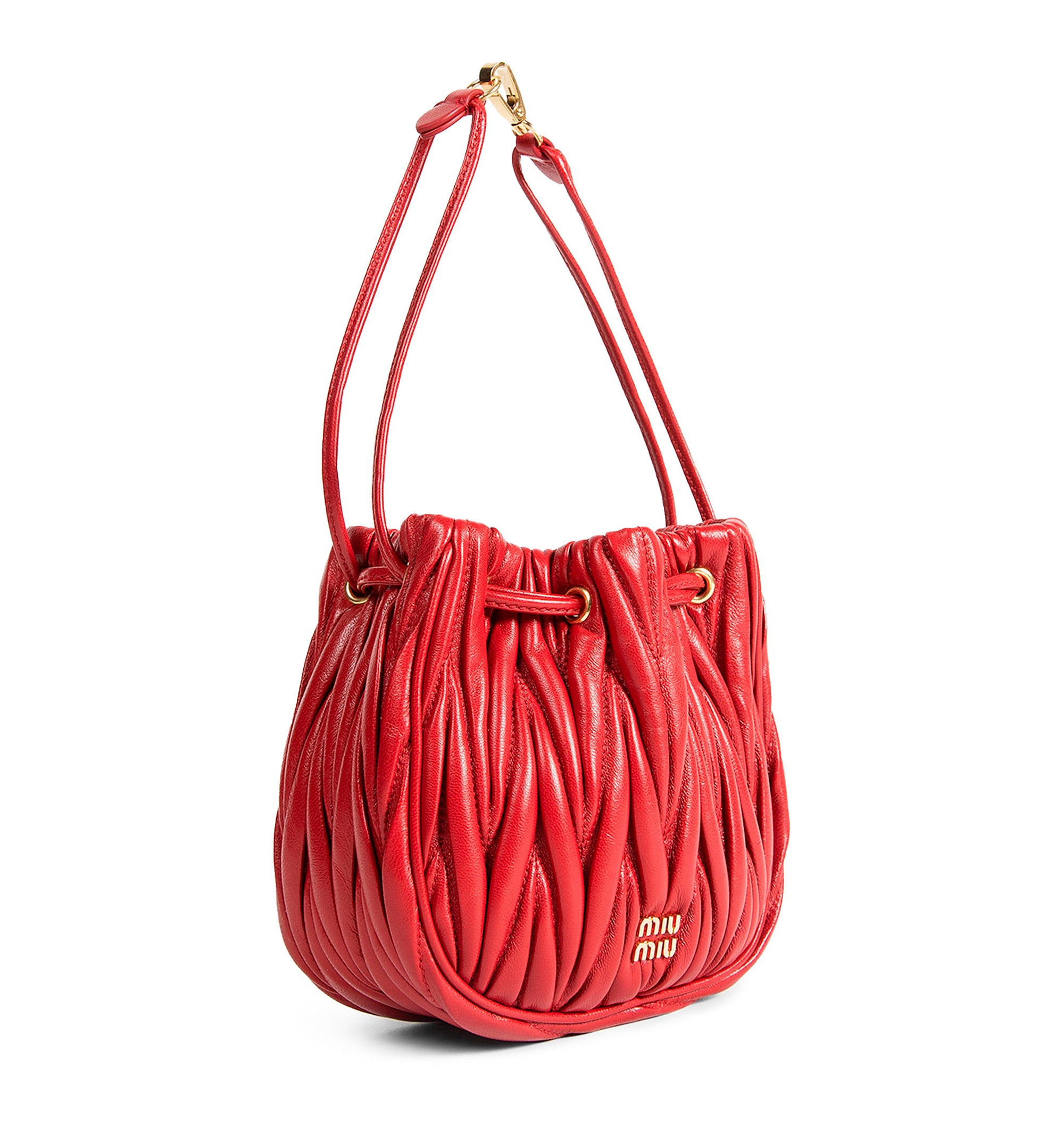 Matelassé Nappa Leather Pouch
