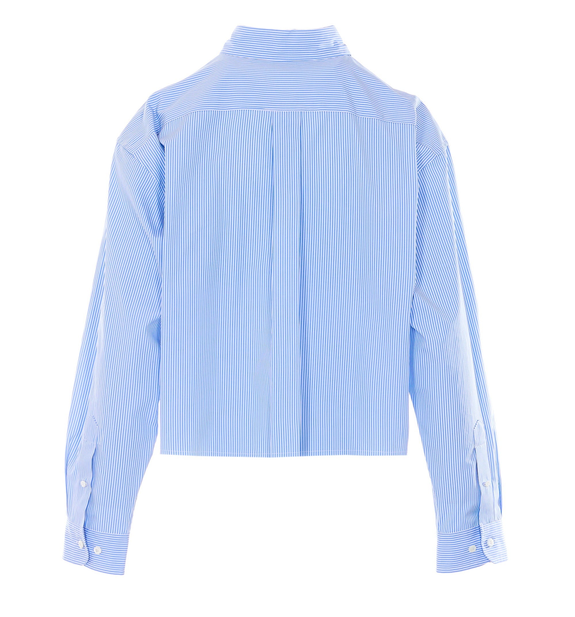 Micro pinstripe poplin shirt