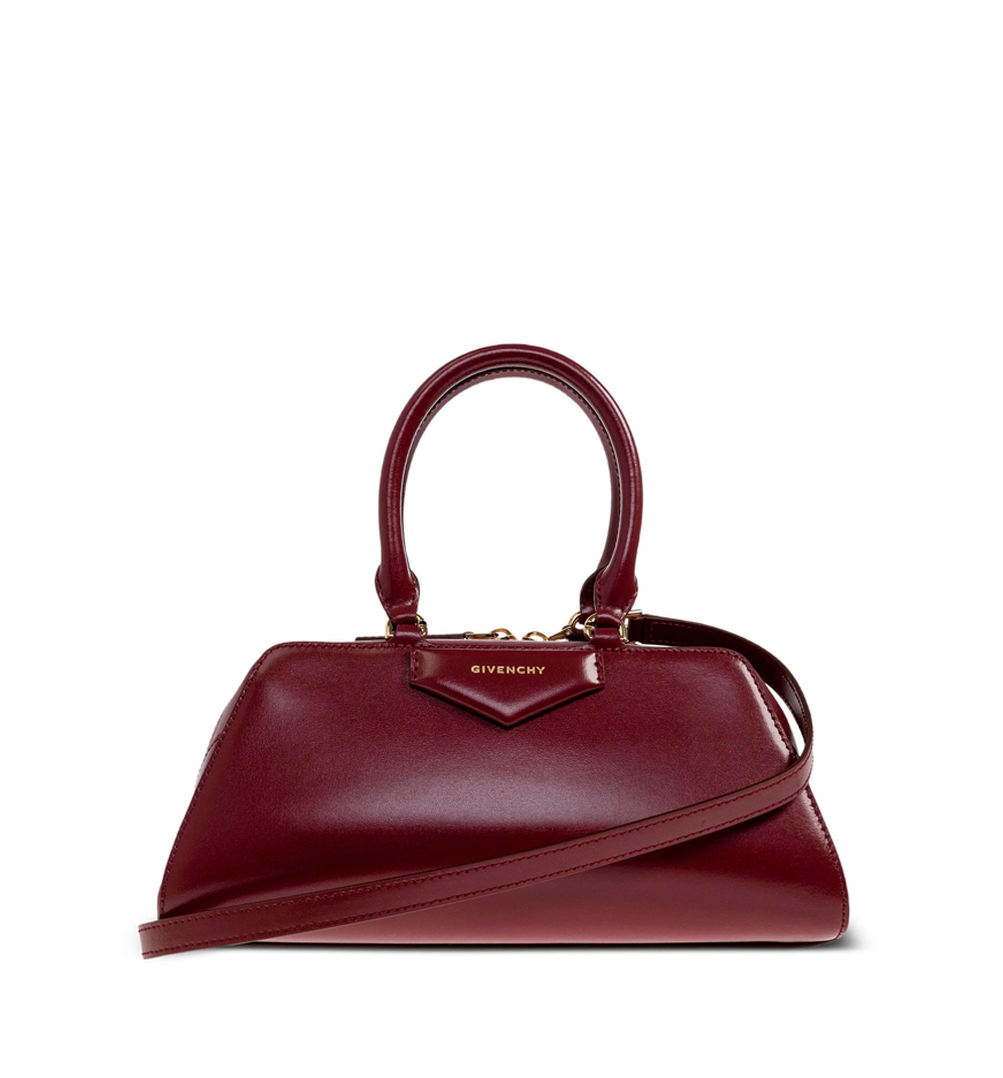 Small Antigona East-West bag in Box leather