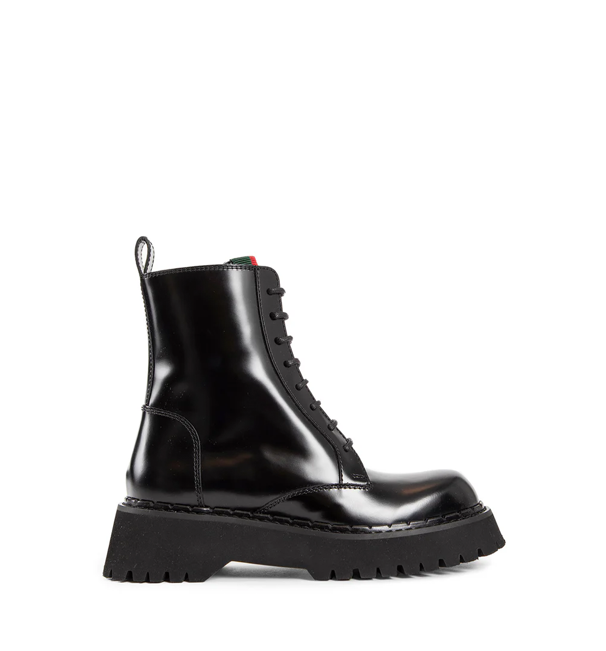 Web Shiny Leather Low Boots