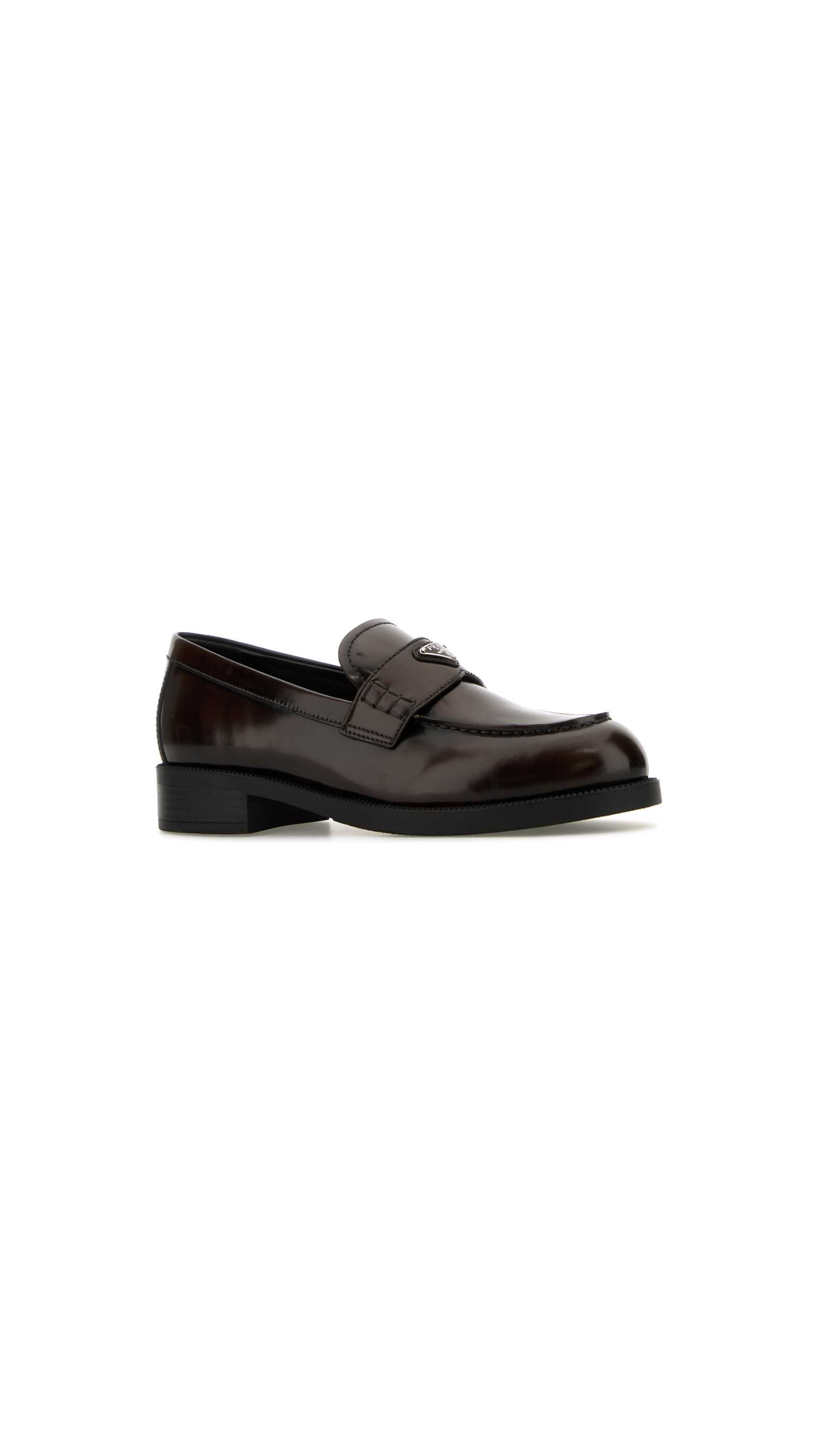 Brushed Leather Loafers - Sienna